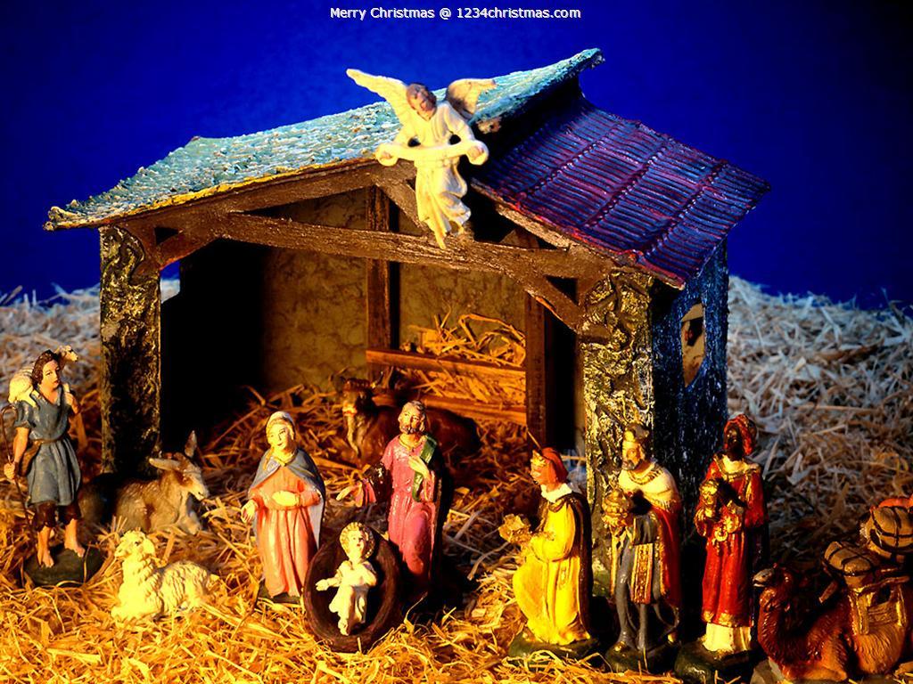 Christmas Nativity Scene Desktop Wallpaper. Christmas Nativity