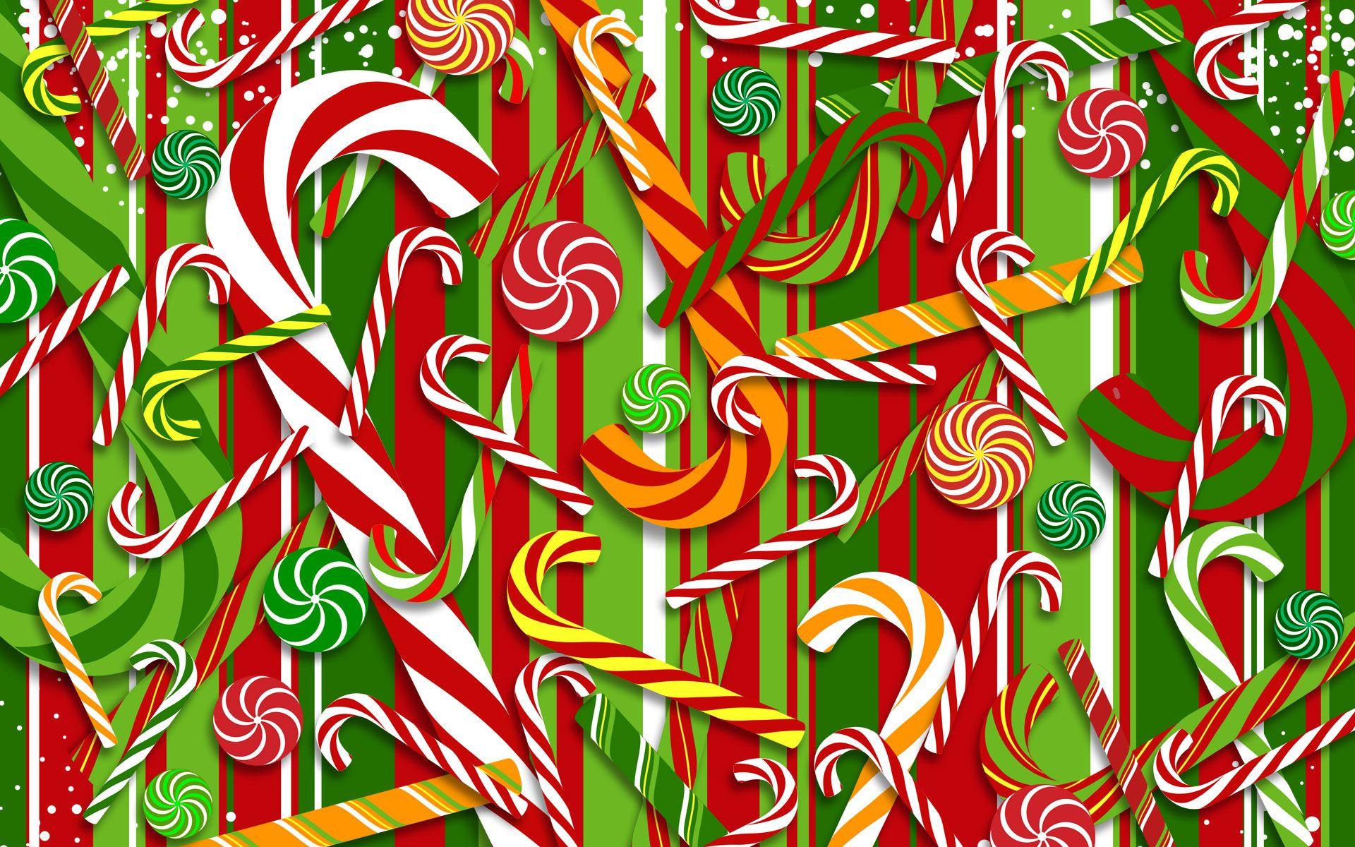 Free Christmas Sweets Candy computer desktop wallpaper