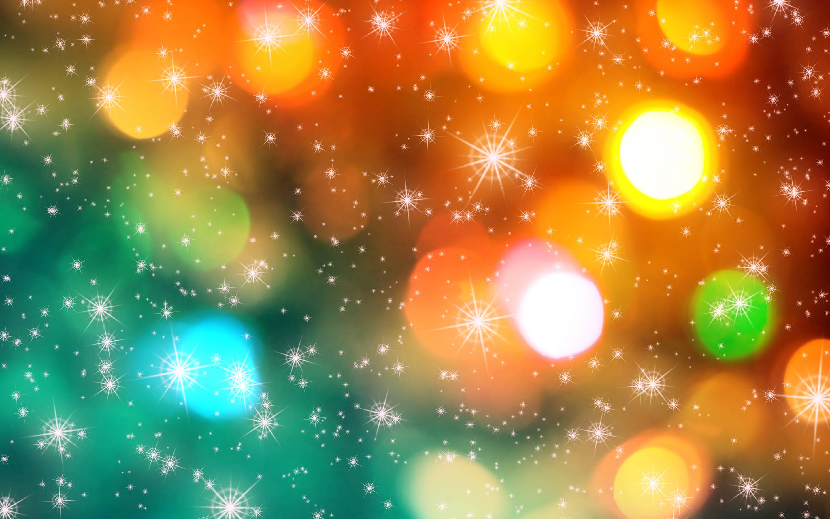 Colorful Christmas Lights Background