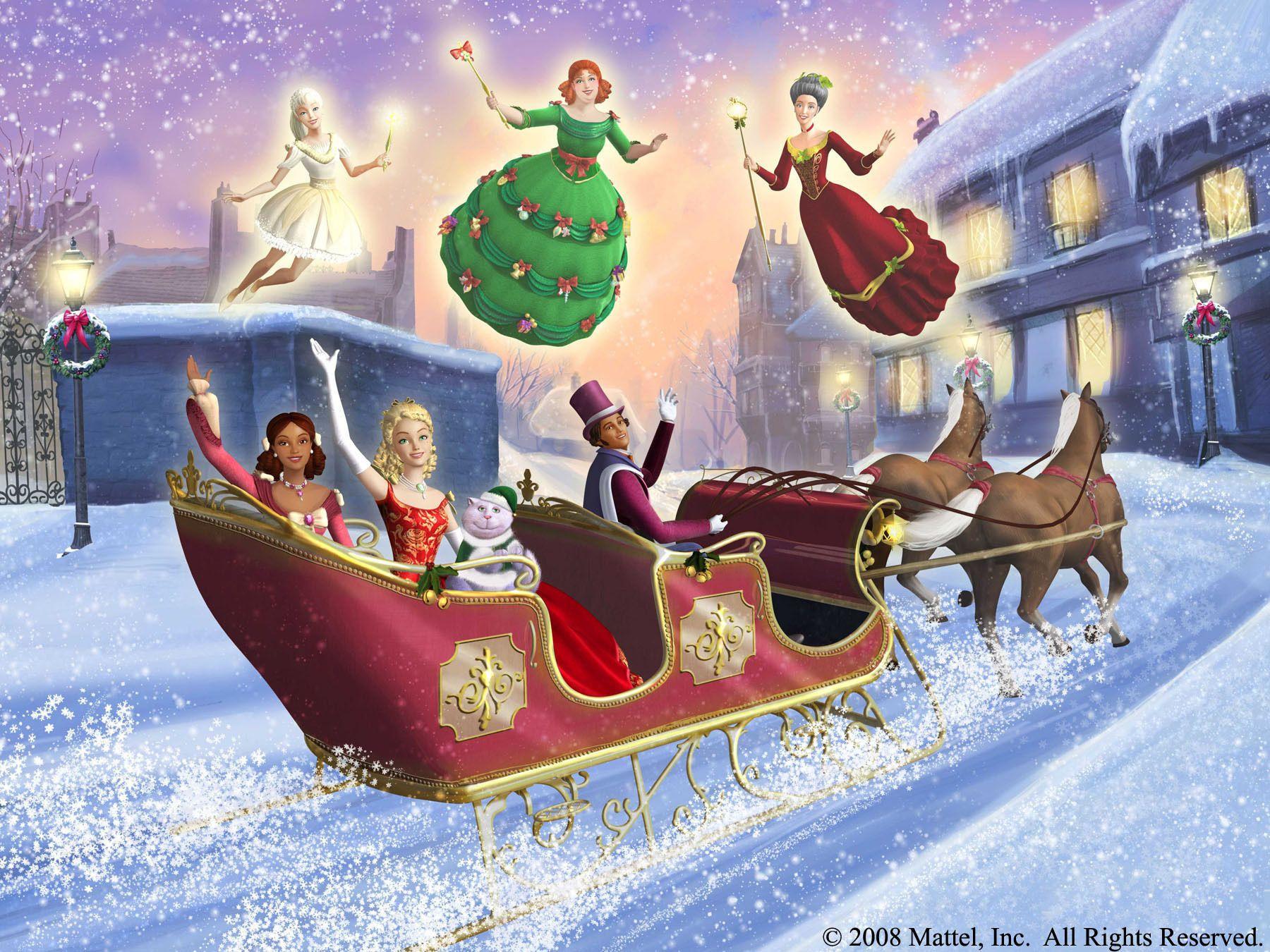 We wish you a Merry Christmas! in a Christmas Carol Wallpaper
