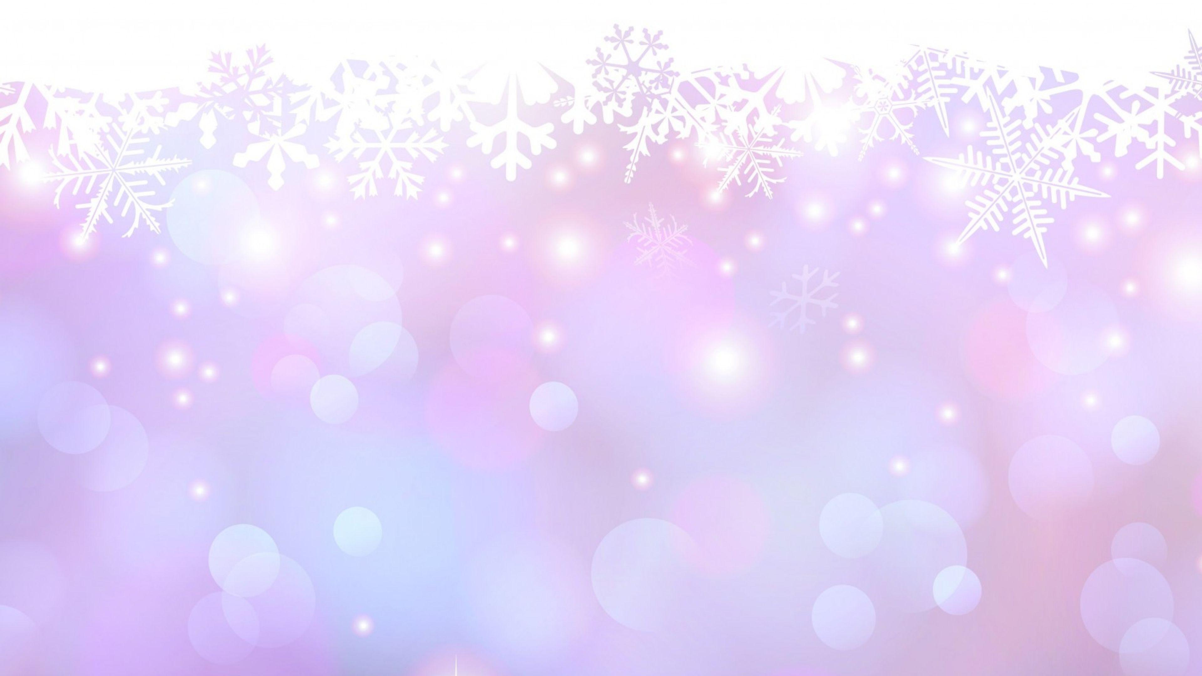 Bright Snowflakes Wallpaper Hd Wallpaper