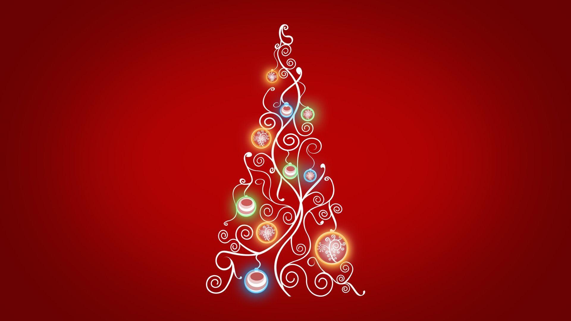 red christmas trees background cool image HD download