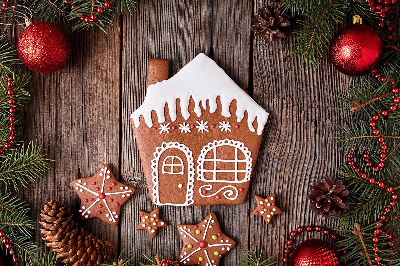 Wallpaper Christmas Cookies Building