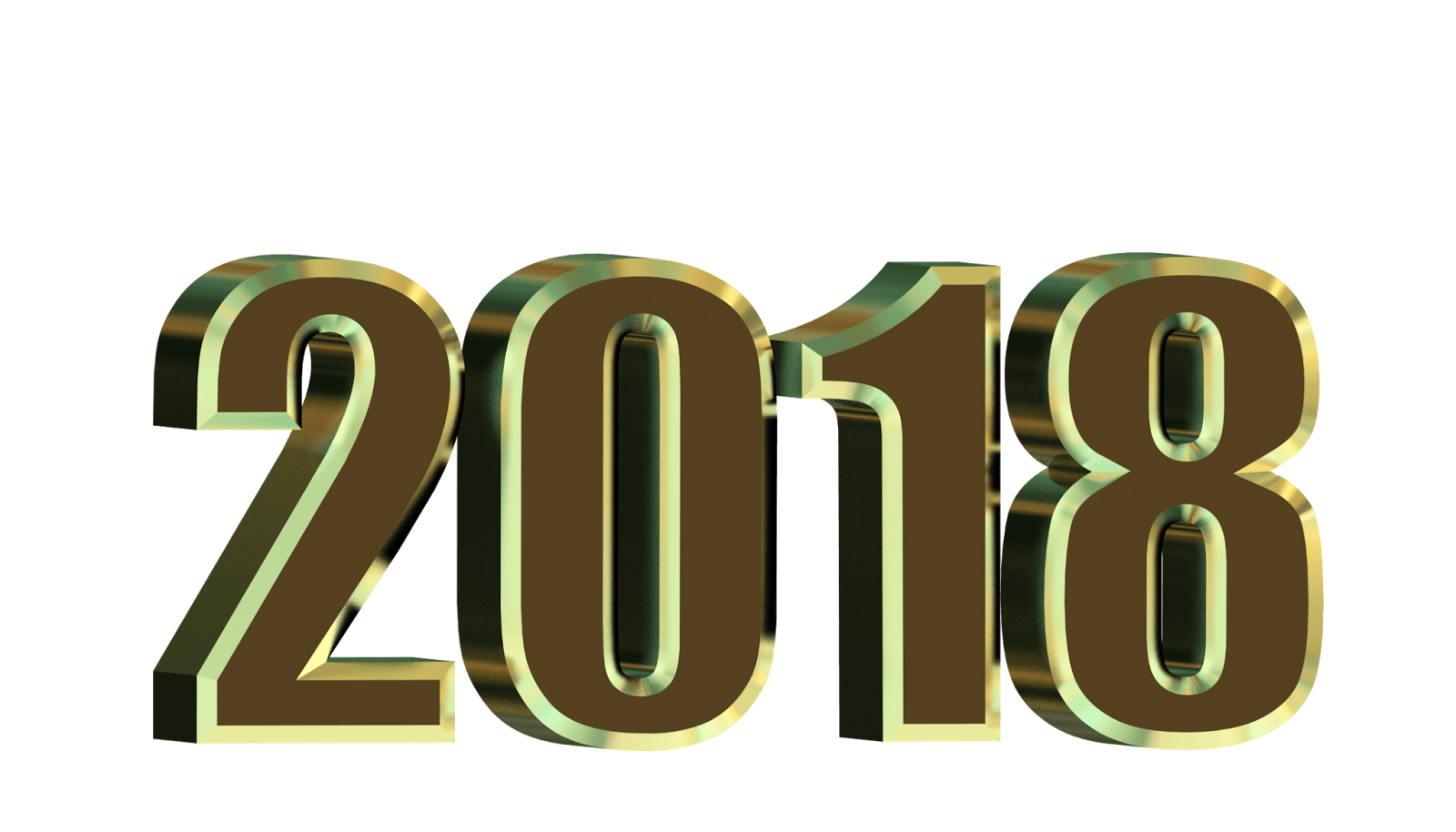 Happy New Year 3D HD Wallpaper 2018 Inspiring Quotes and words