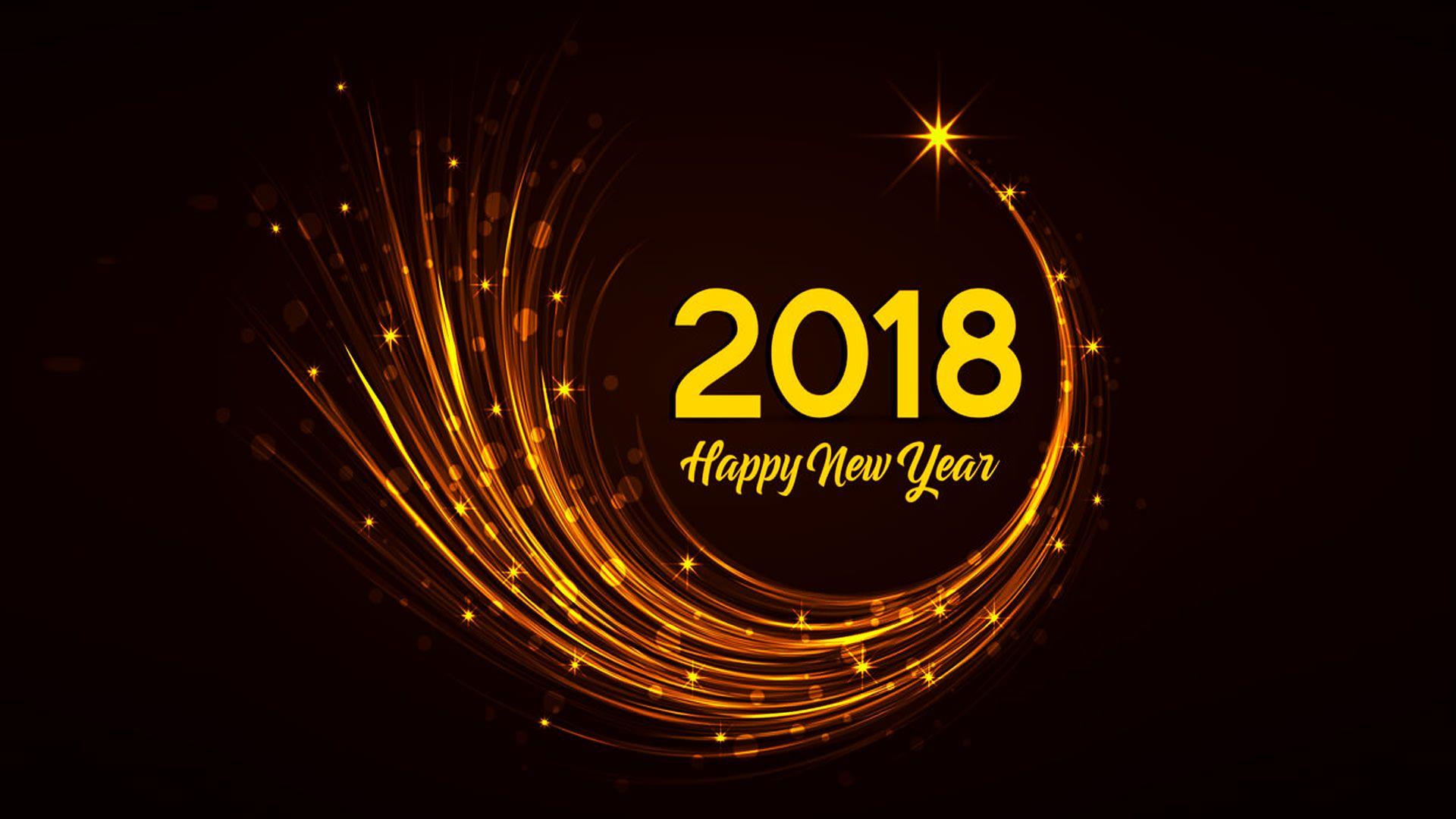Special Happy New Year 2018 Wallpaper, HD Greetings Desktop Image