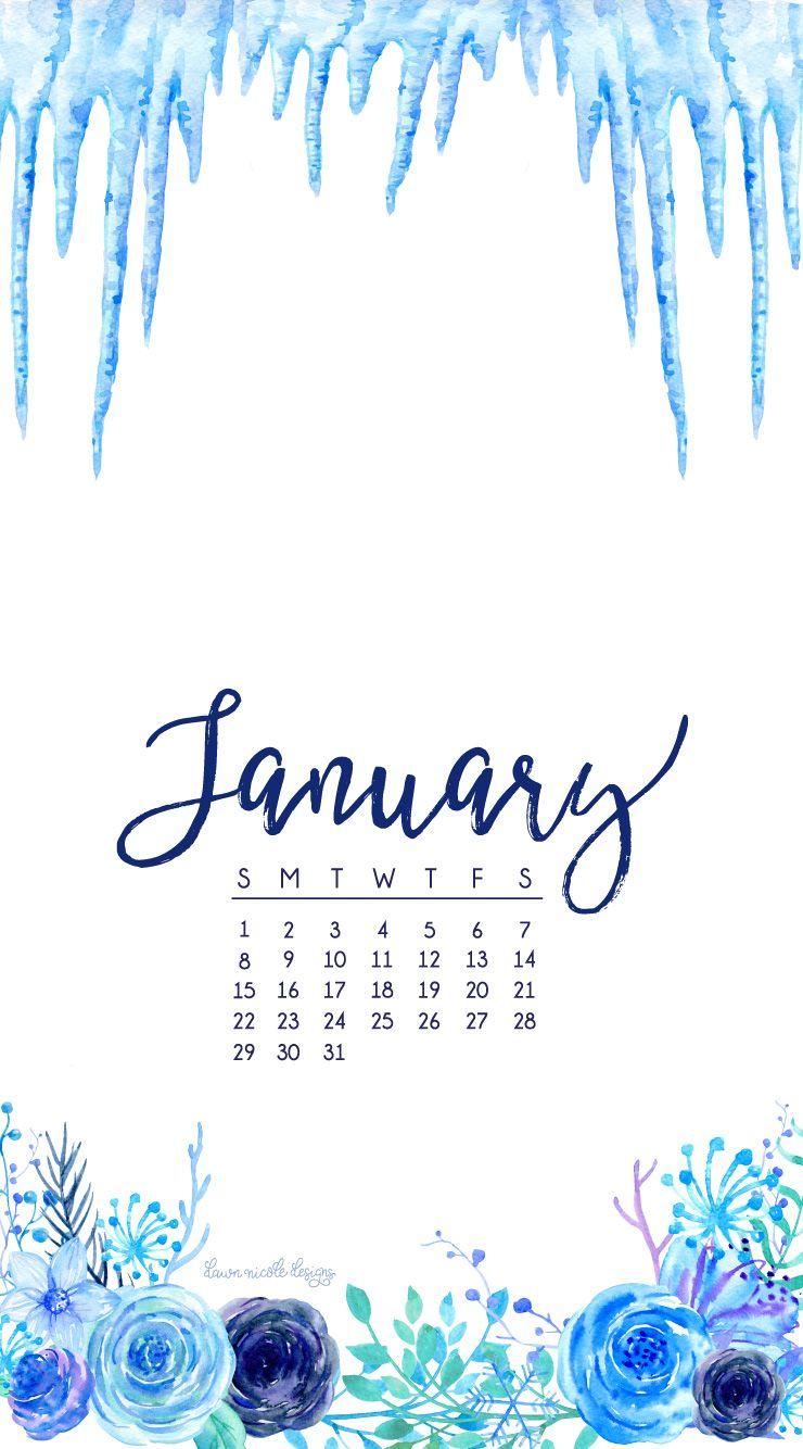 January 2017 Calendar + Tech Pretties. Dawn Nicole Designs®