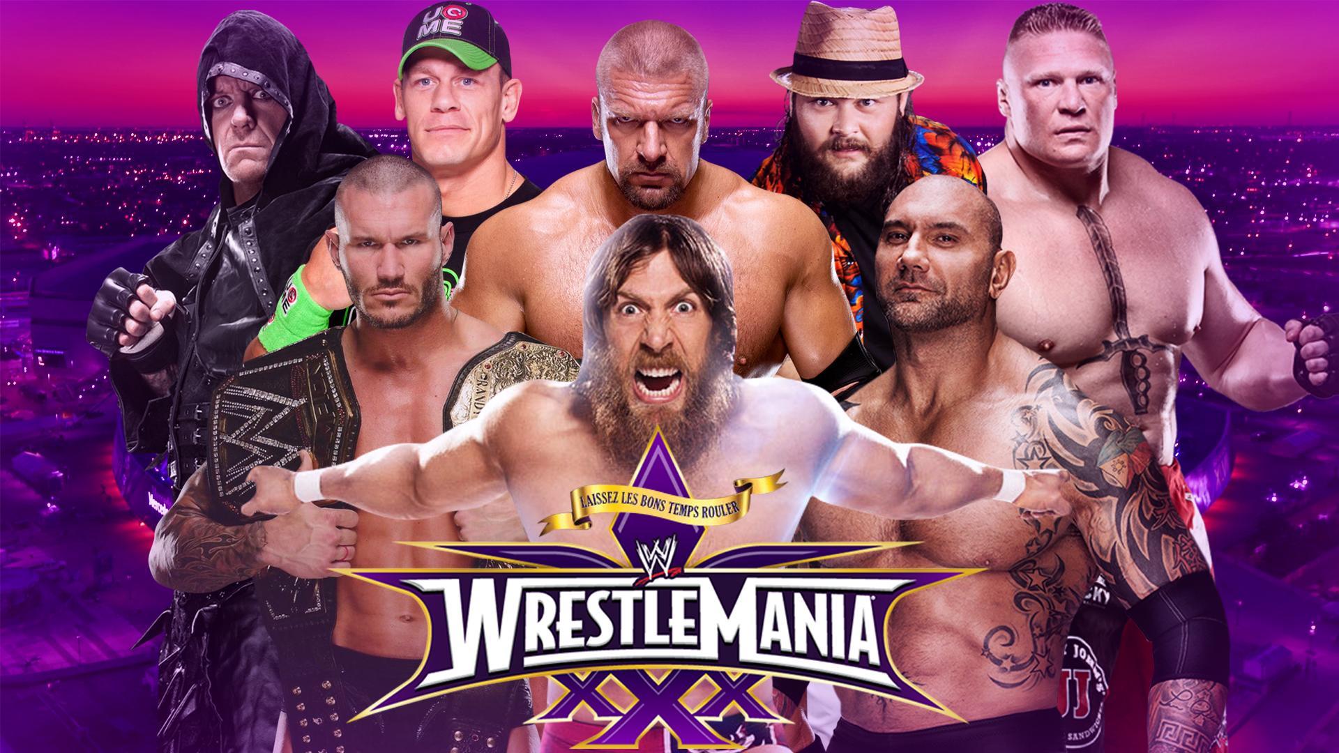 Since WWE doesn't have an official Wrestlemania 30 Wallpaper, I