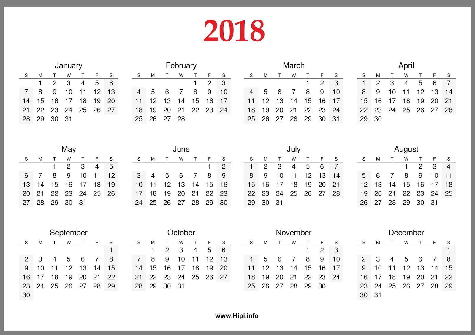 Twitter Headers / Facebook Covers / Wallpaper / Calendars: 2018