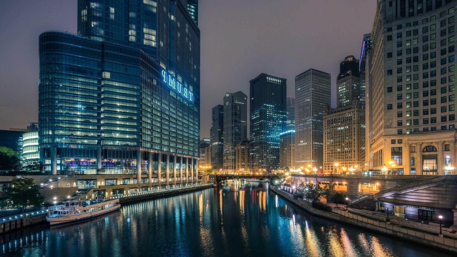 Photo Collection Chicago City River HD