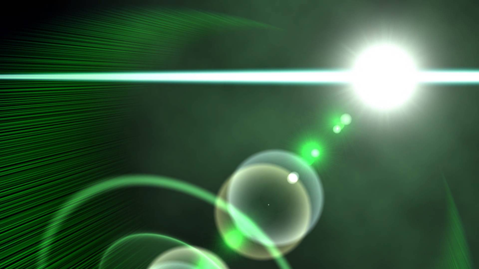 Green Lens Flare Light effect FREE FOOTAGE HD Black Background