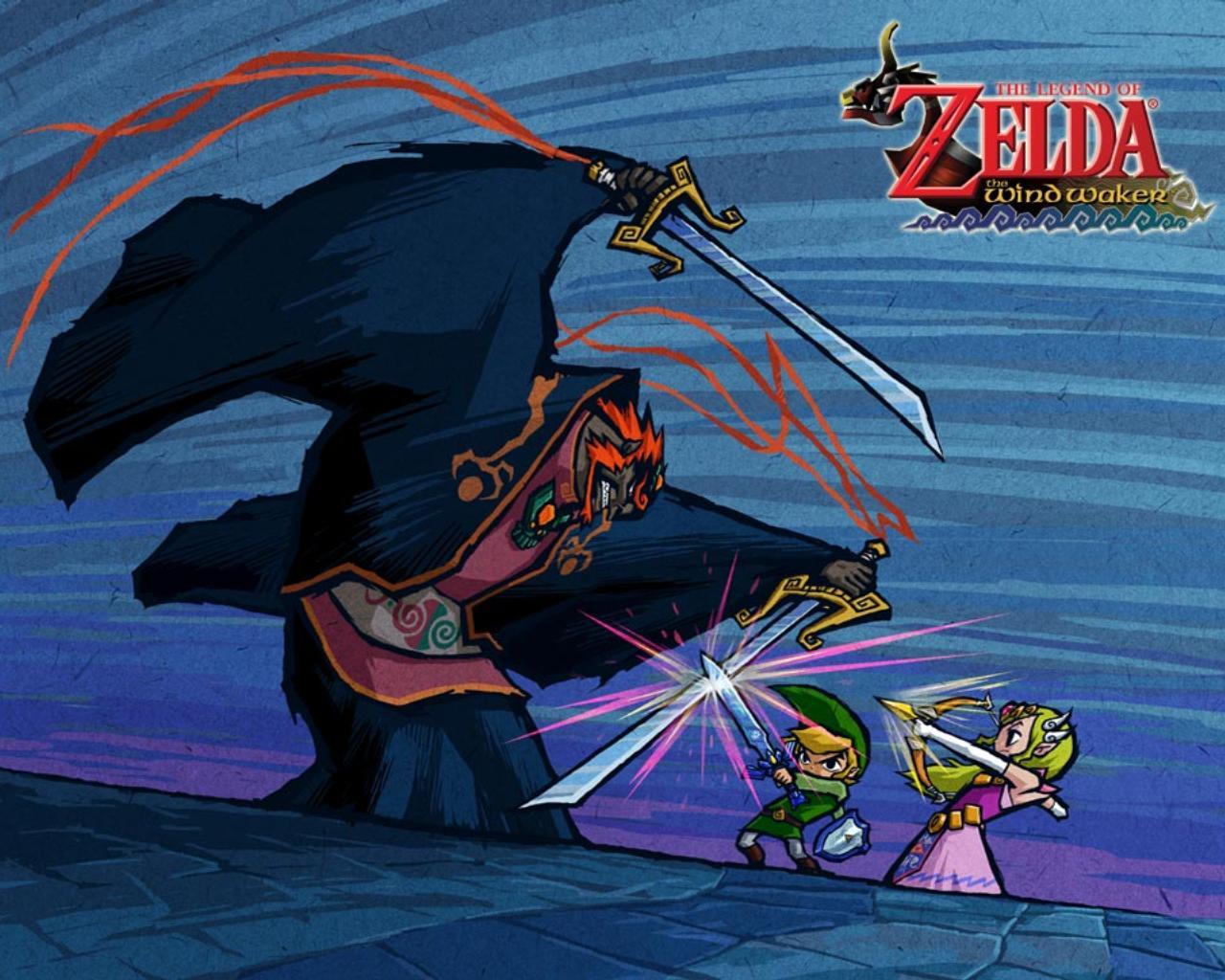 Link and Zelda vs Ganondorf Wallpaper