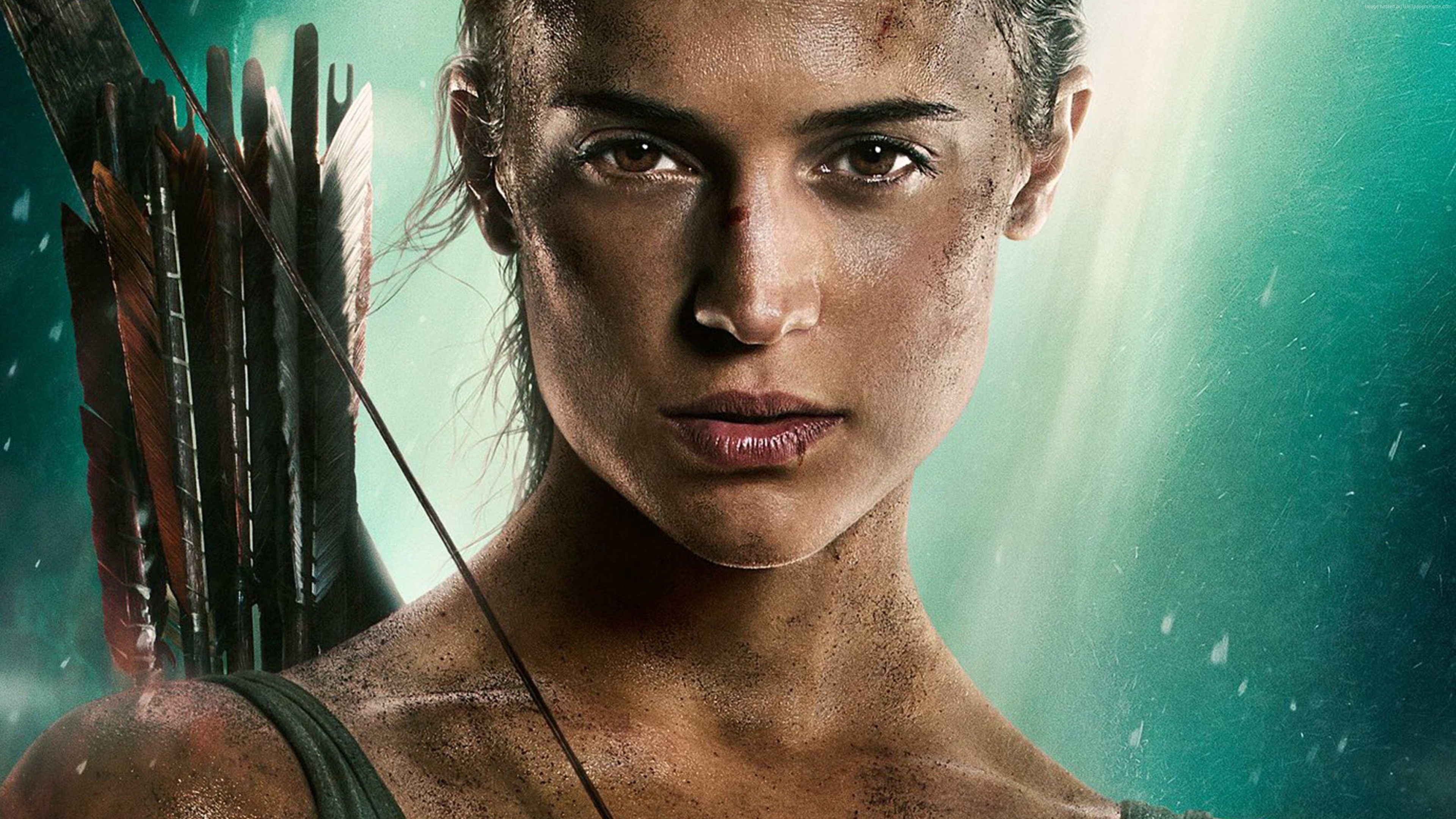 Wallpaper Lara Croft, Tomb Raider, Alicia Vikander, 4k, Movies