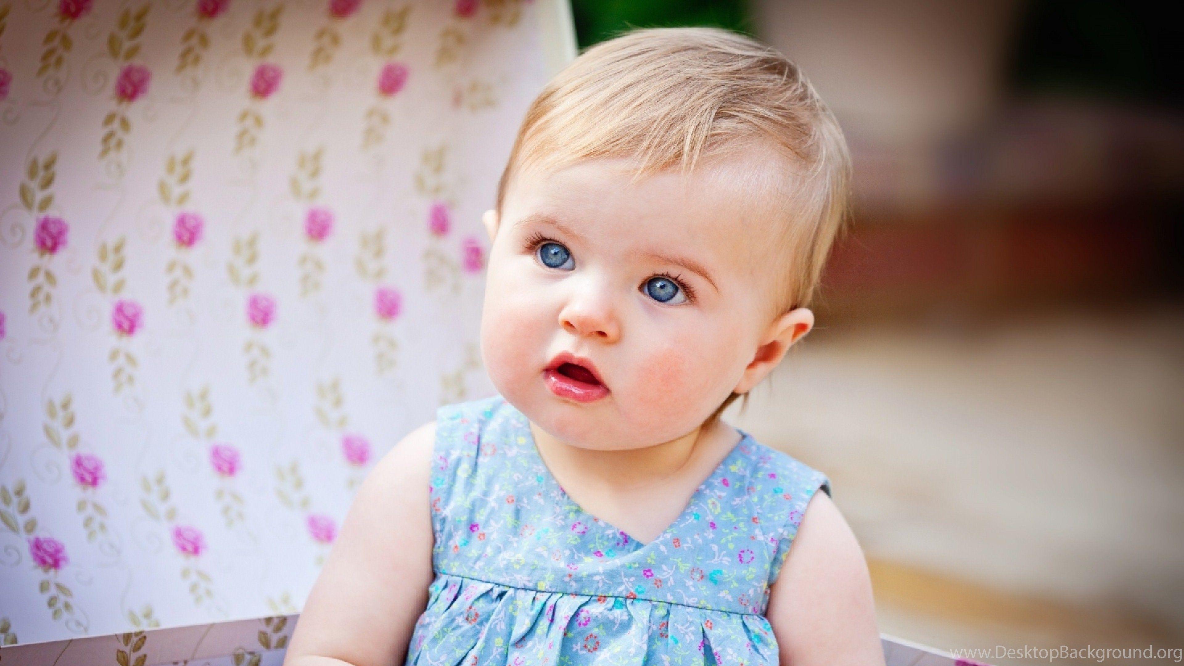Wallpaper Cute Baby Girl With Beautiful Blue Eye Wallpaper