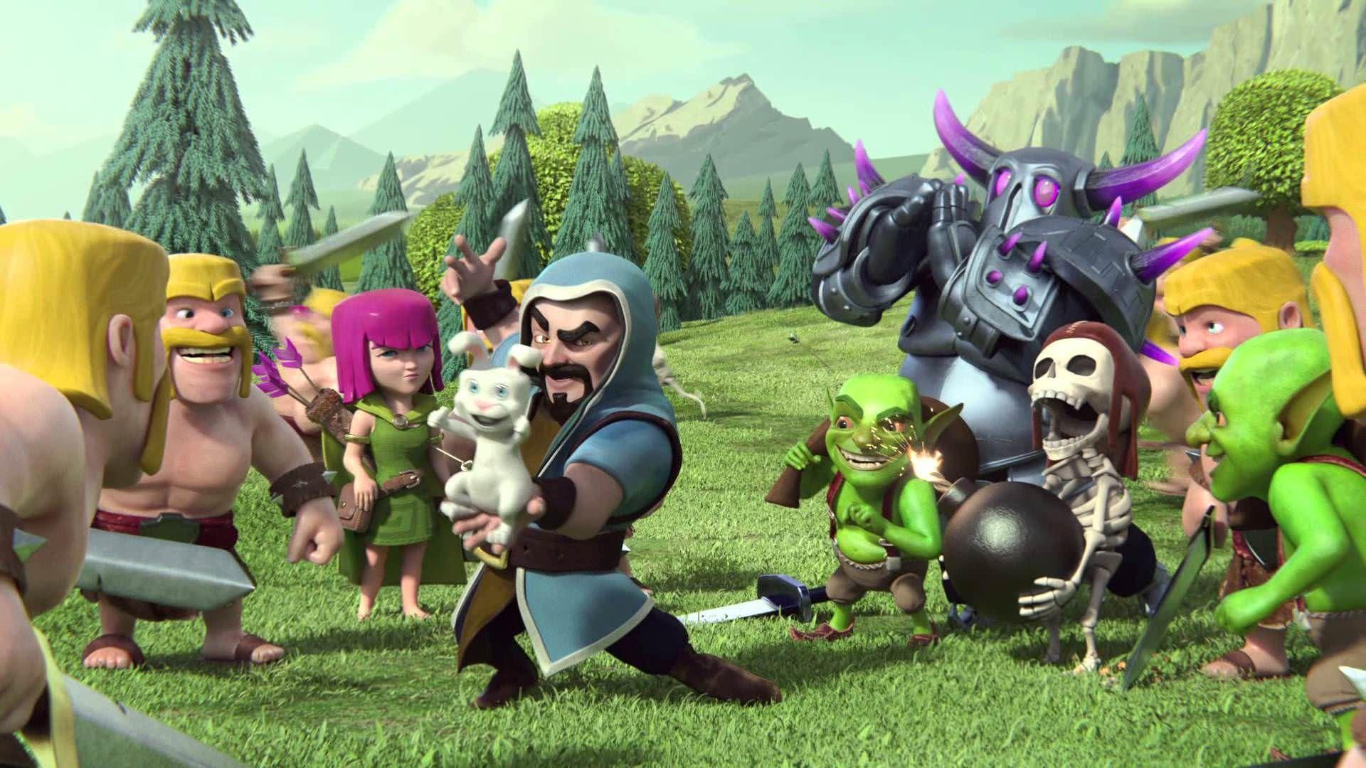 Background Clash Of Clans HD Collection Game With Animeted Coc
