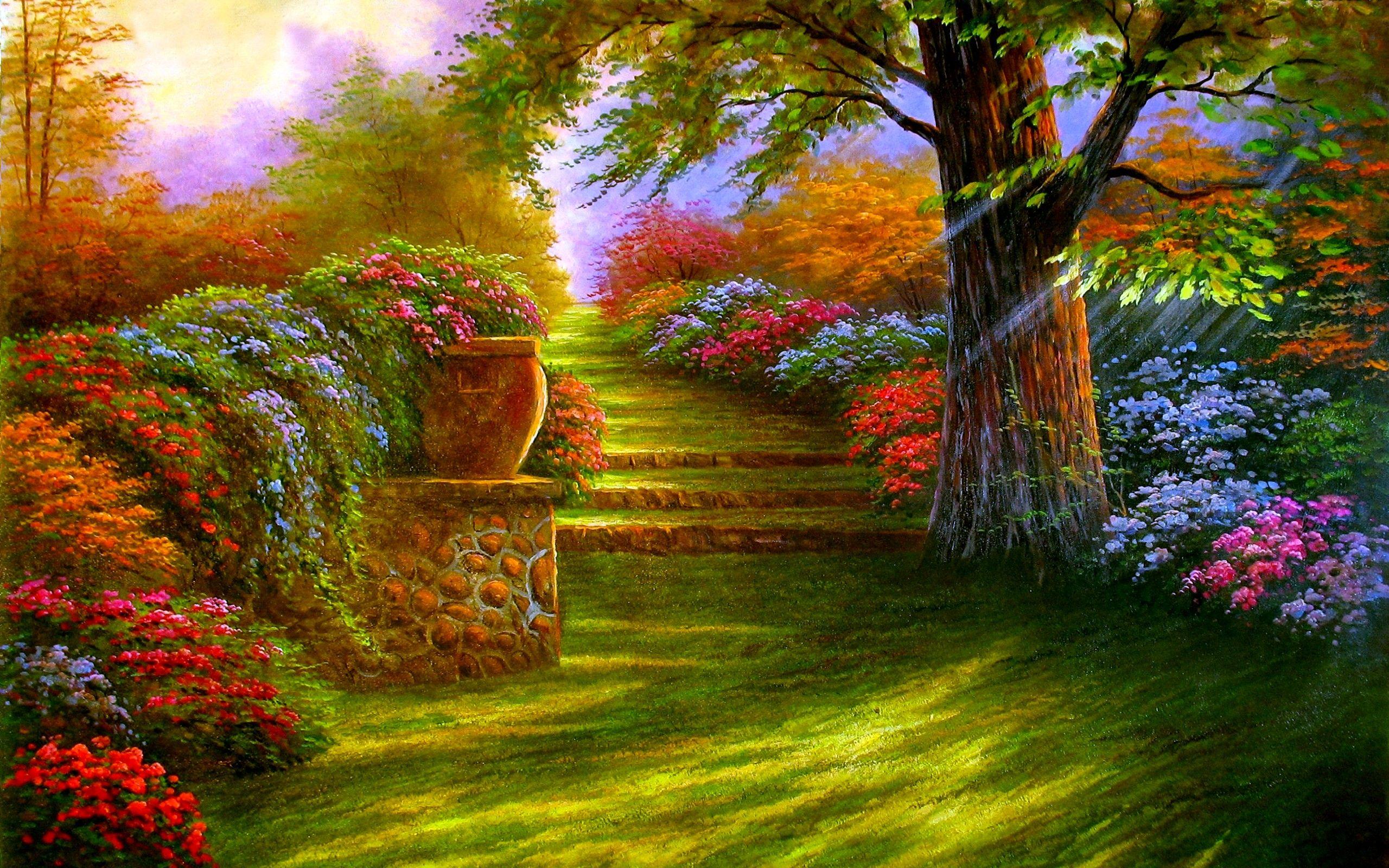 Terkeren 16+ Wallpaper Flower Garden 3d - Gambar Bunga HD