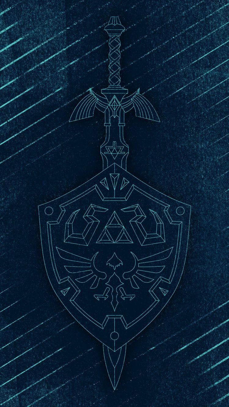 Hylian Weapons Wallpaper for iPhone 6&7