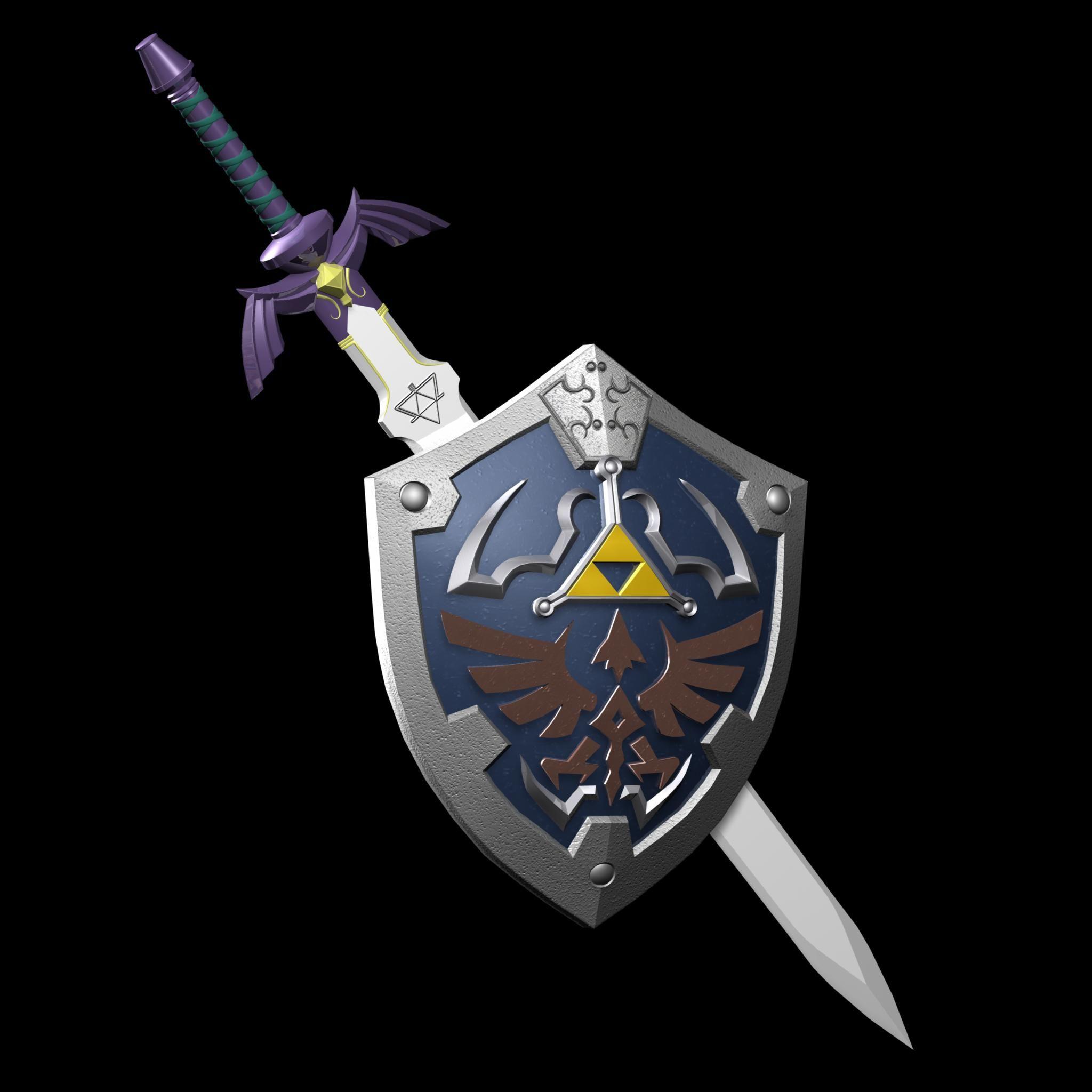 master sword. Master Sword and Hylian Shield