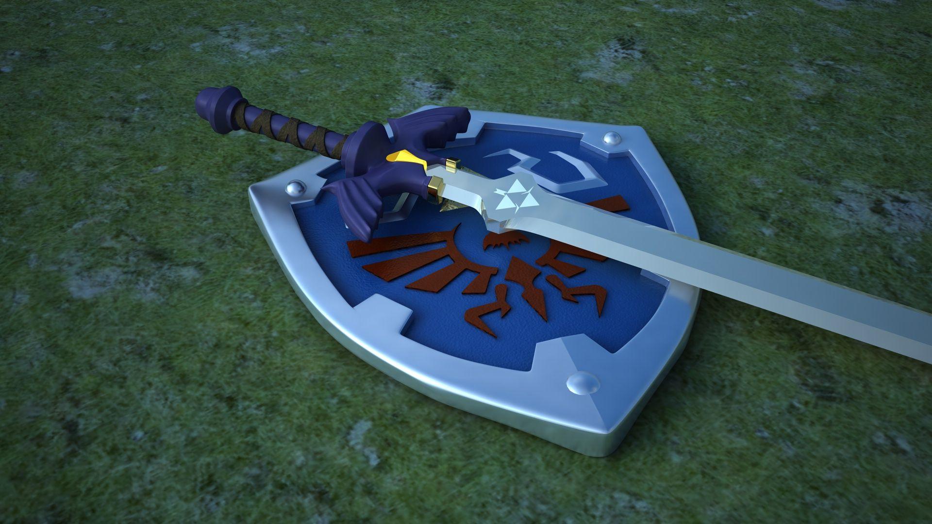 Master Sword and Hylian Shield