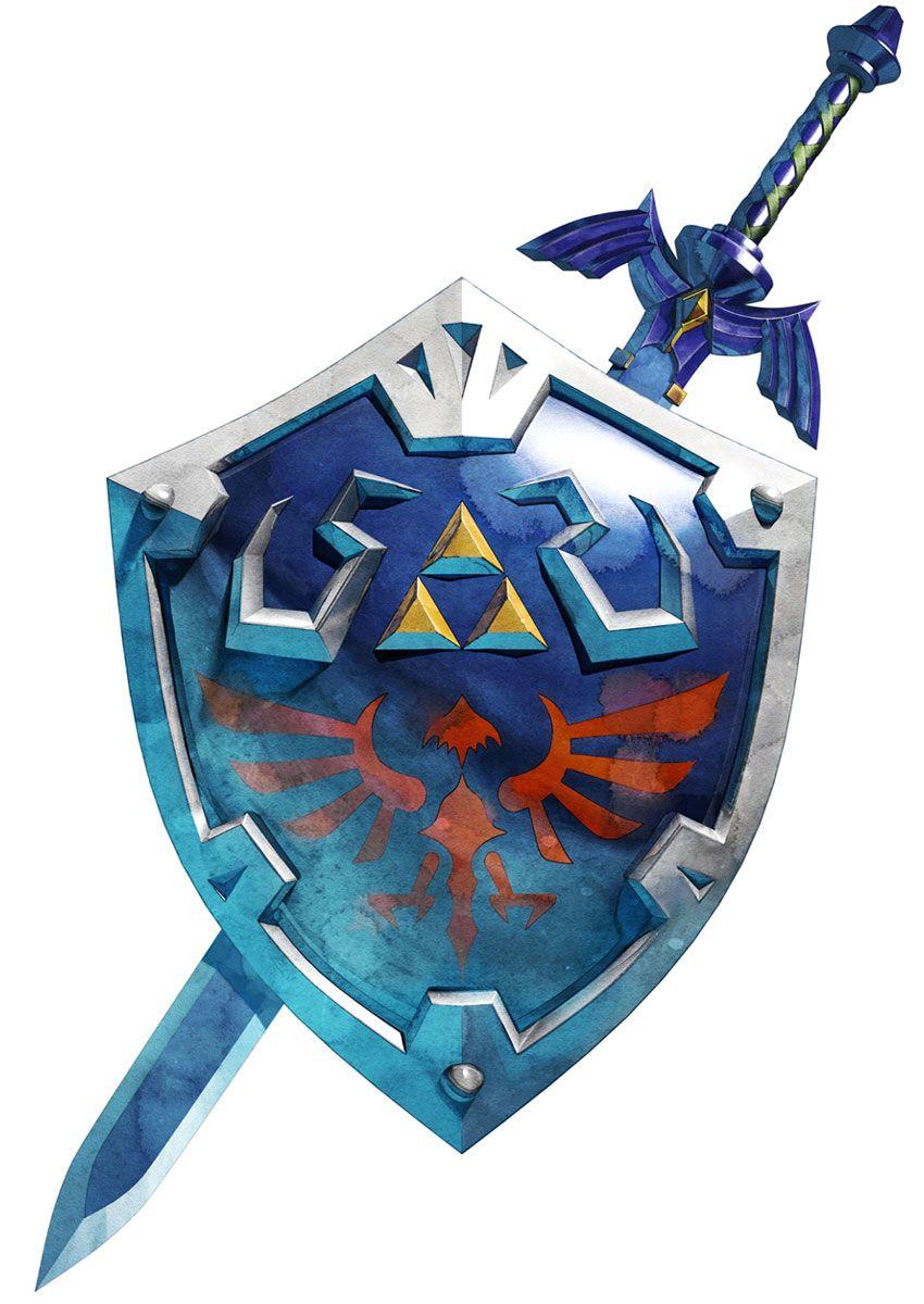 Master Sword Hylian Shield from The Legend of Zelda: Skyward Sword