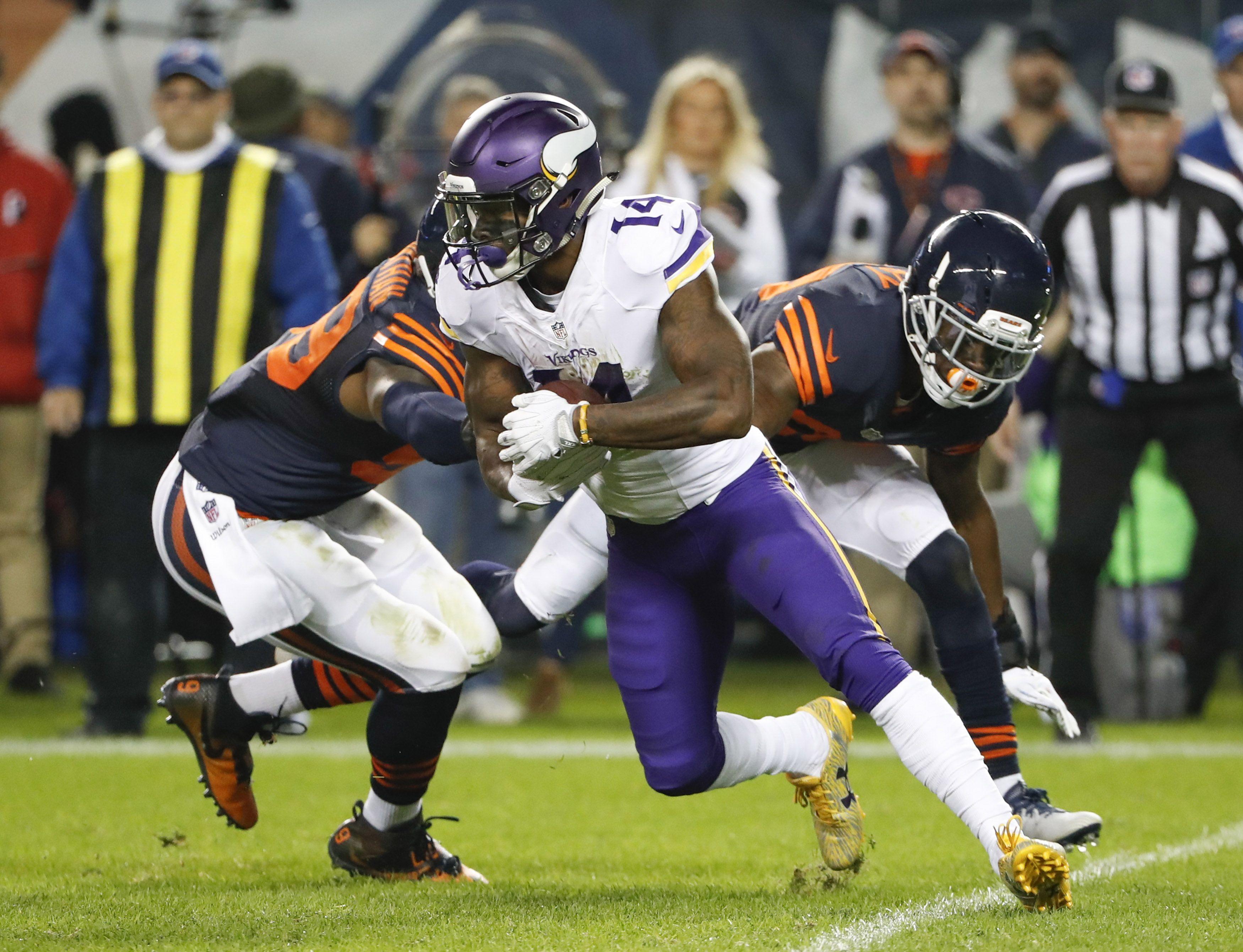 WATCH: Vikings receiver Stefon Diggs destroys the competition back
