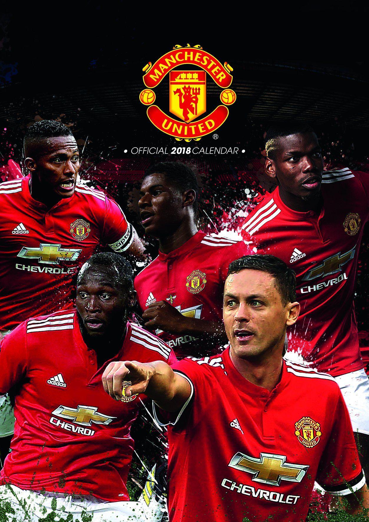 Manchester United F.C. Official 2018 Calendar Poster Format