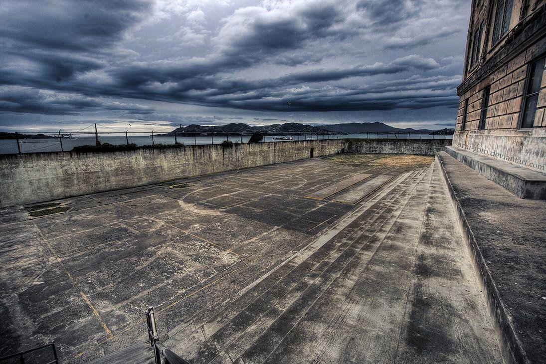 Alcatraz Prison Yard By Arai Foto