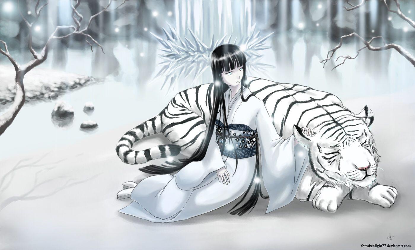 The Snow Lady And The Tiger Wallpaper and Backgroundx846