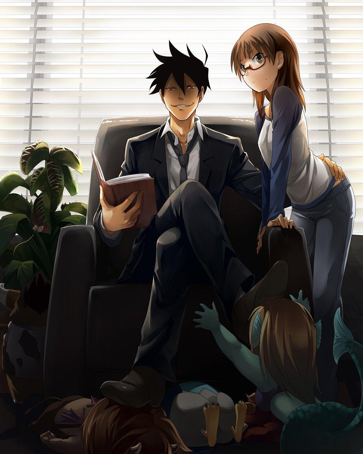 Wallpaper, illustration, anime, sitting, Person, Yondemasu yo