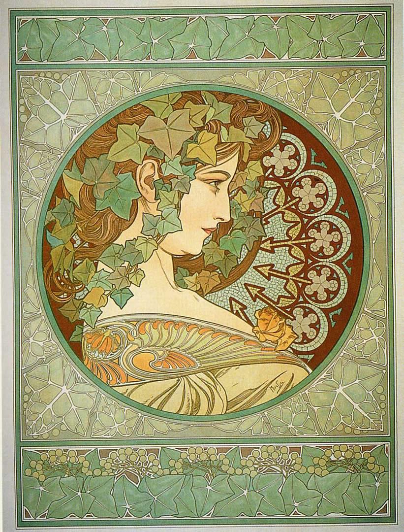 Ivy Mucha Wallpaper Image