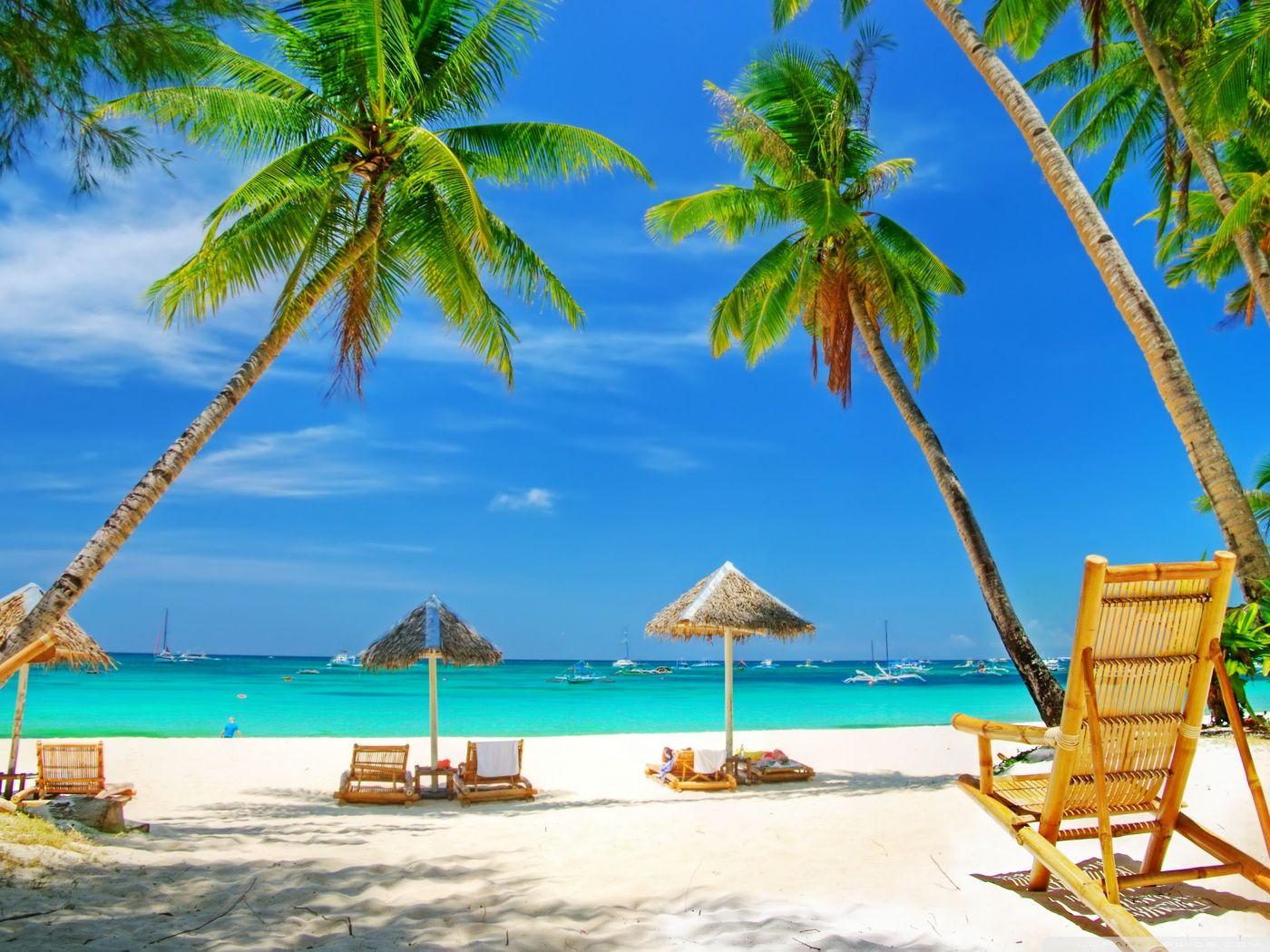 Beach Paradise Wallpaper HD Background Wallpaper 17