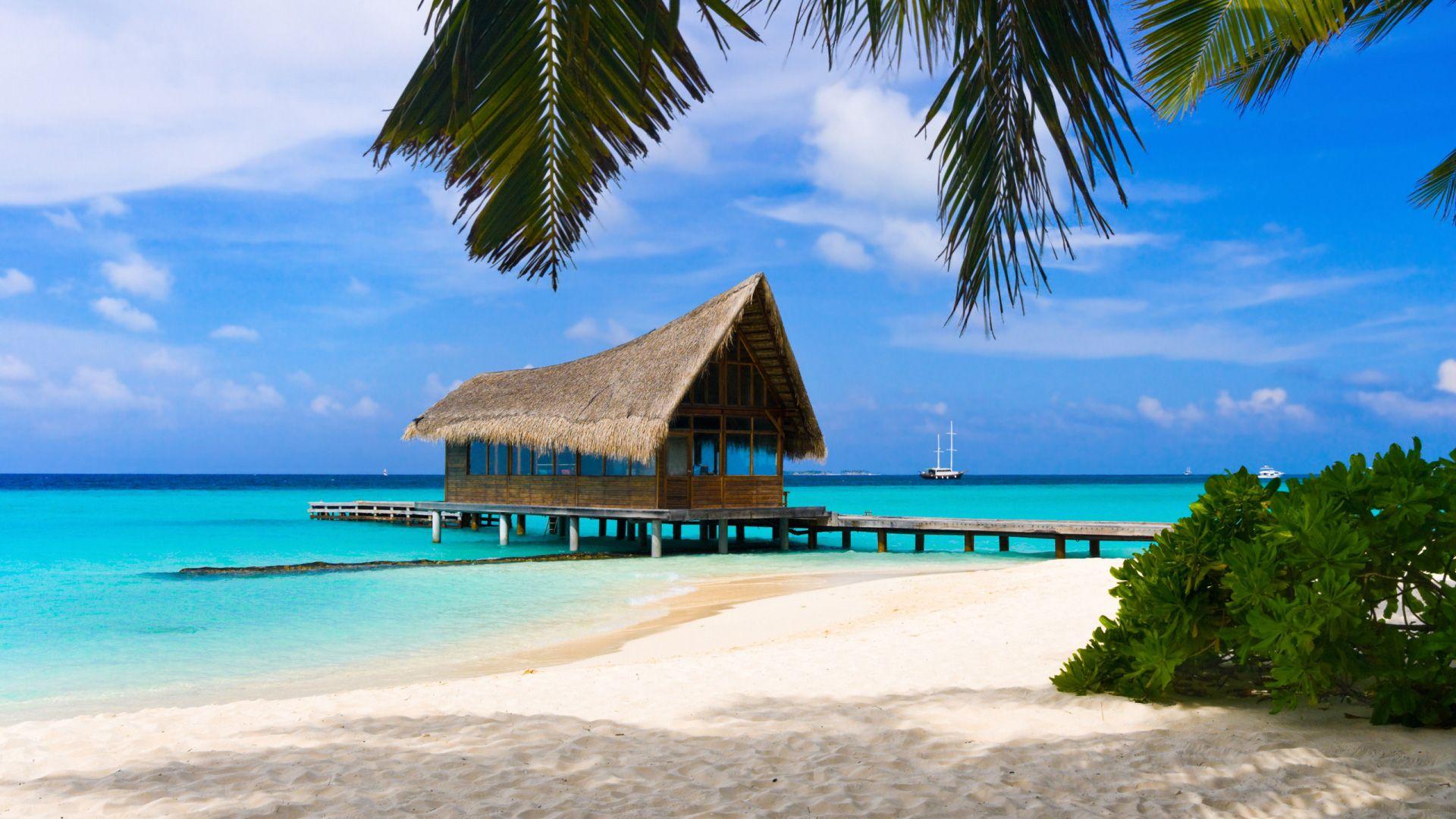 summer beach paradise wallpaper HD 1080p. Simply Wallpaper