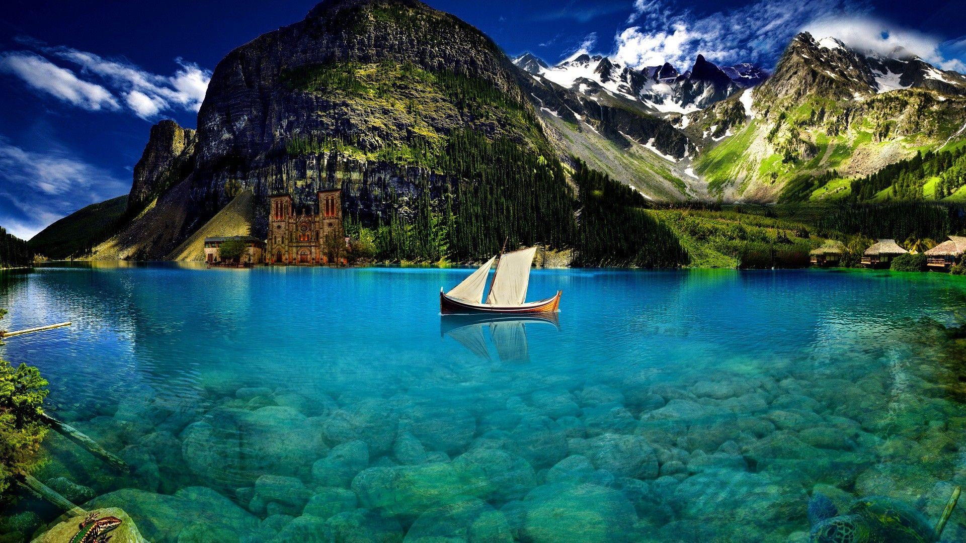 Color wallpaper: Sea Waves ParisNajd Beach HD Background