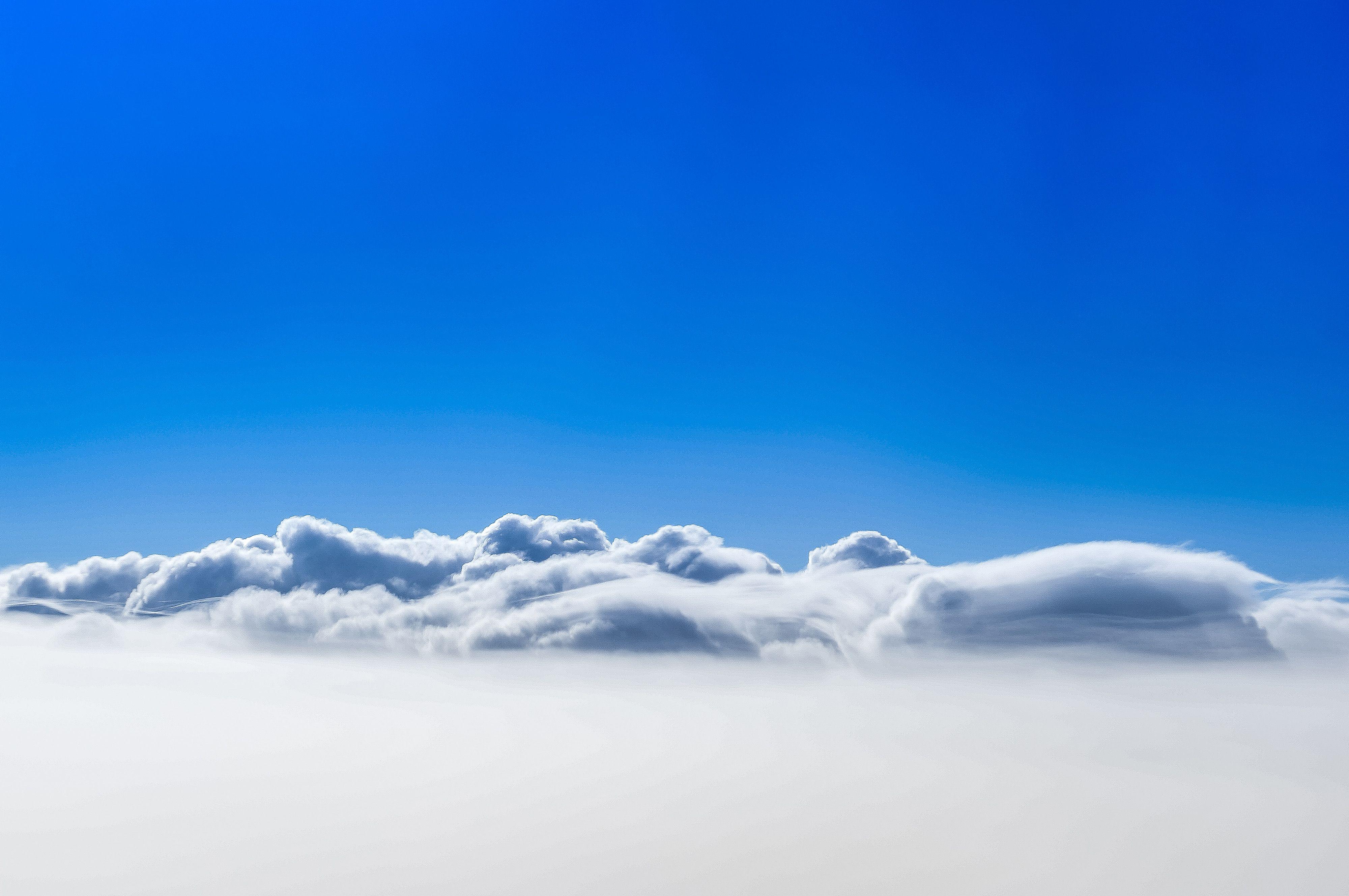 Wallpaper Clouds, Blue sky, HD, 4K, Nature