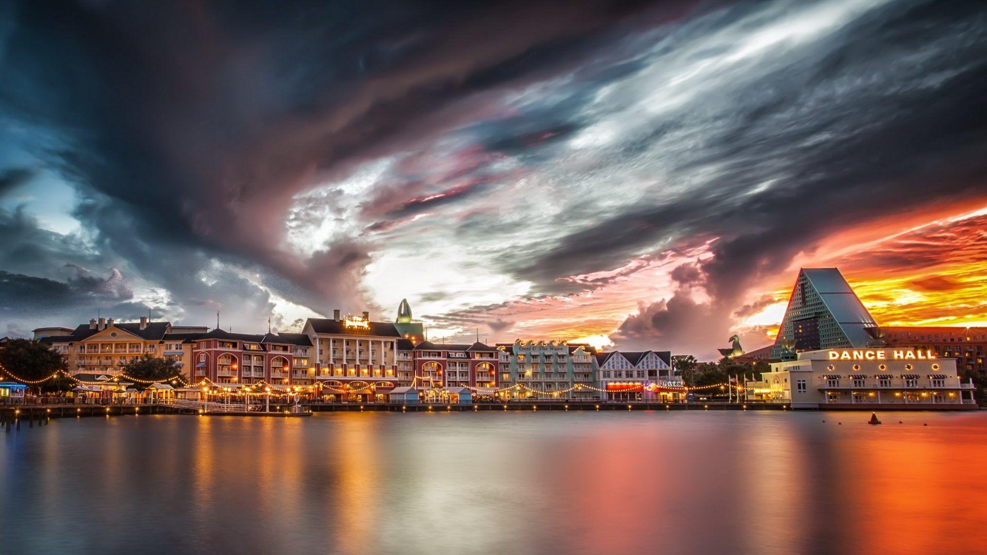 Normal wallpaper: Mystical Purple Falls Night Misty