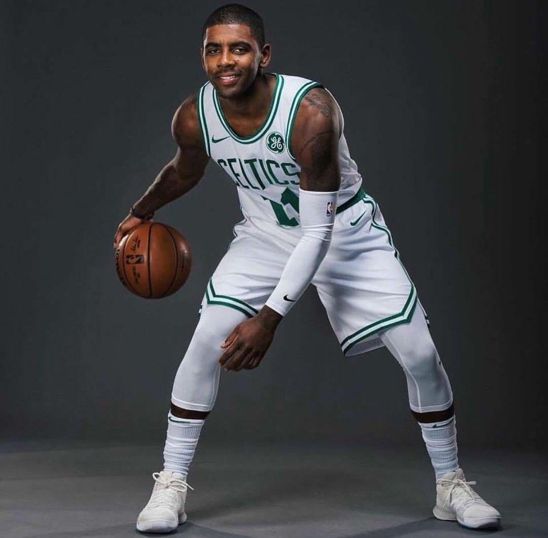 Kyrie Irving in the Boston Celtics Jersey. BASKETBALL