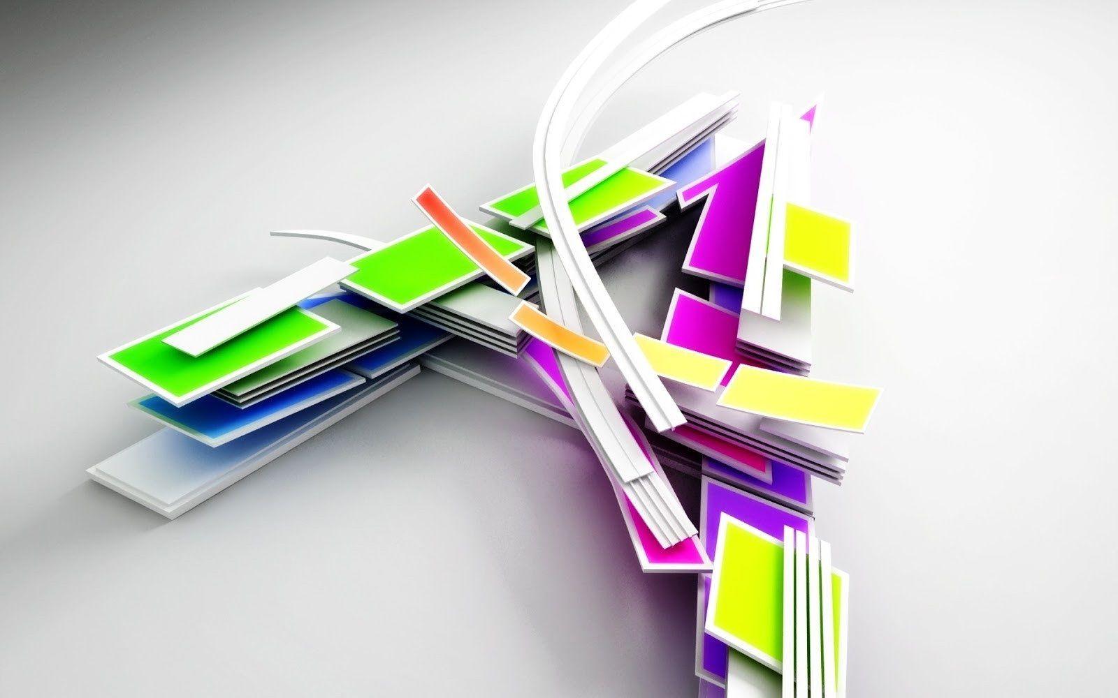 A letter abstract 3D art. HD Wallpaper Rocks