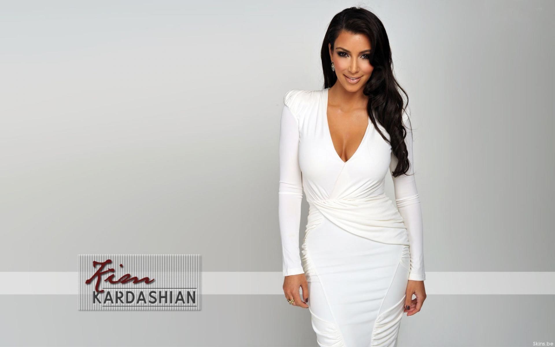 Kim Kardashian White Dress wallpaper. Kim Kardashian White Dress