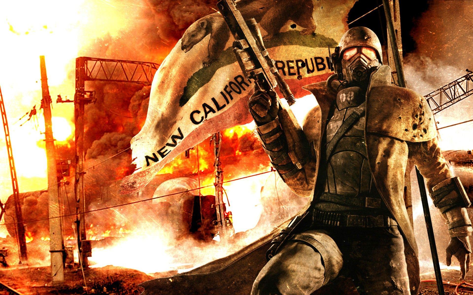 Video Games, Fallout, Guns, Post Apocalyptic, New California