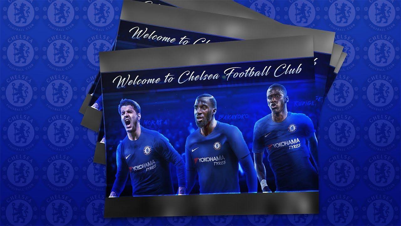 Chelsea 17 18 Wallpaper, Rudiger, Bakayoko CC