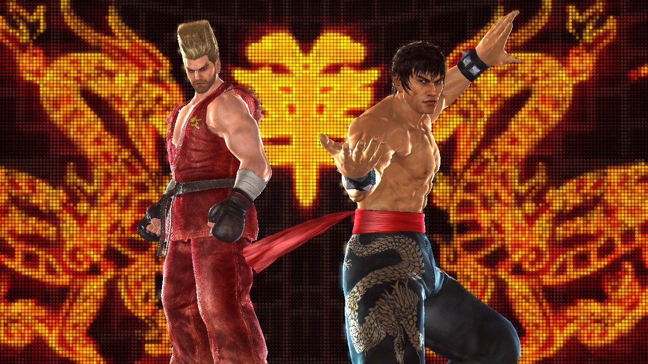 Paul and Marshall Law in that fancy fight intro scene. TEKKEN