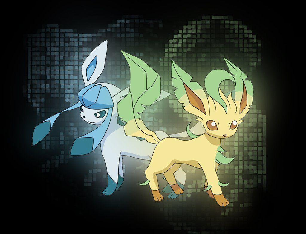 Pokémon Photo: leafeon and glaceon. Pokemon. Pokémon