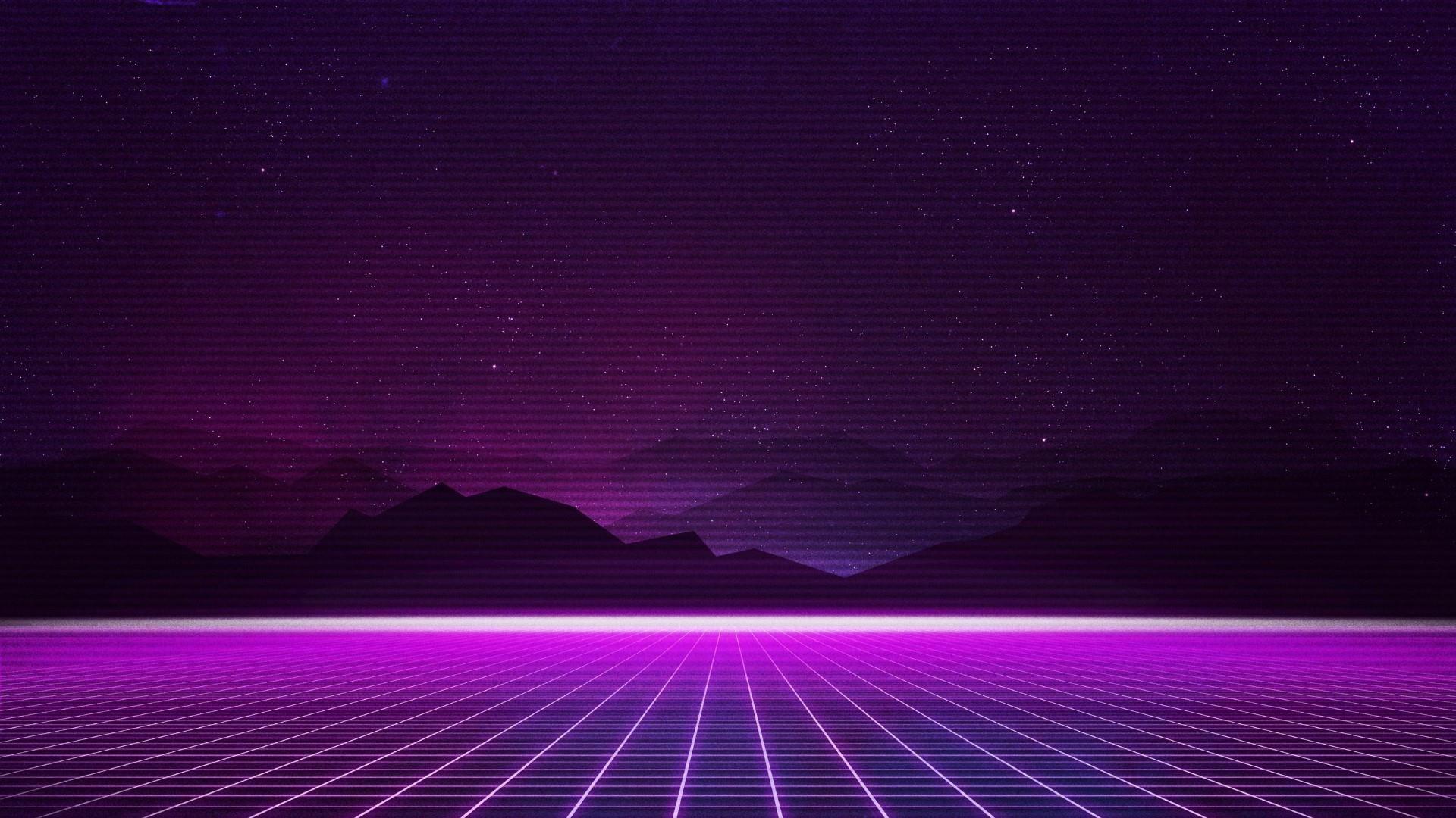 Synthwave Background Hd