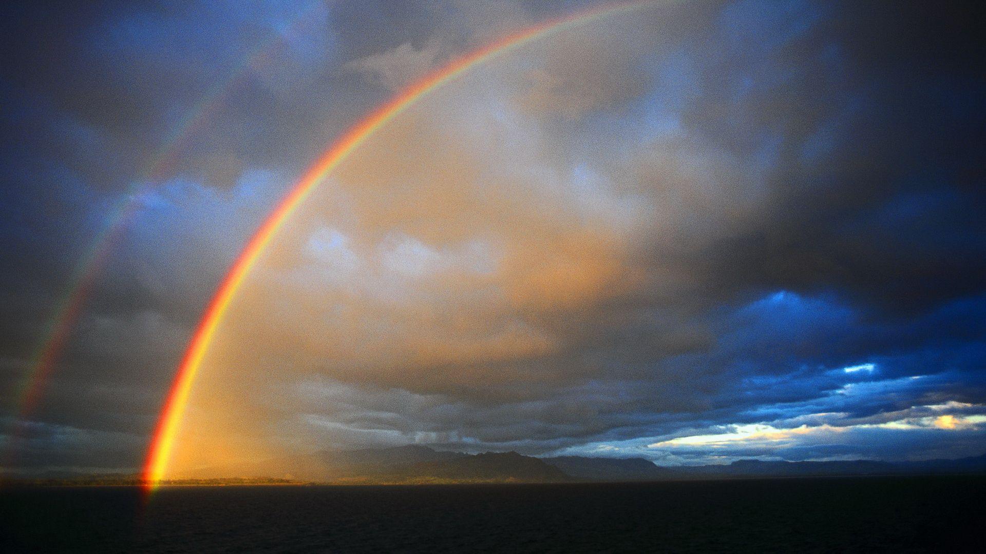 Cloudy Rainbow Wallpaper, HD Quality Cloudy Rainbow Background