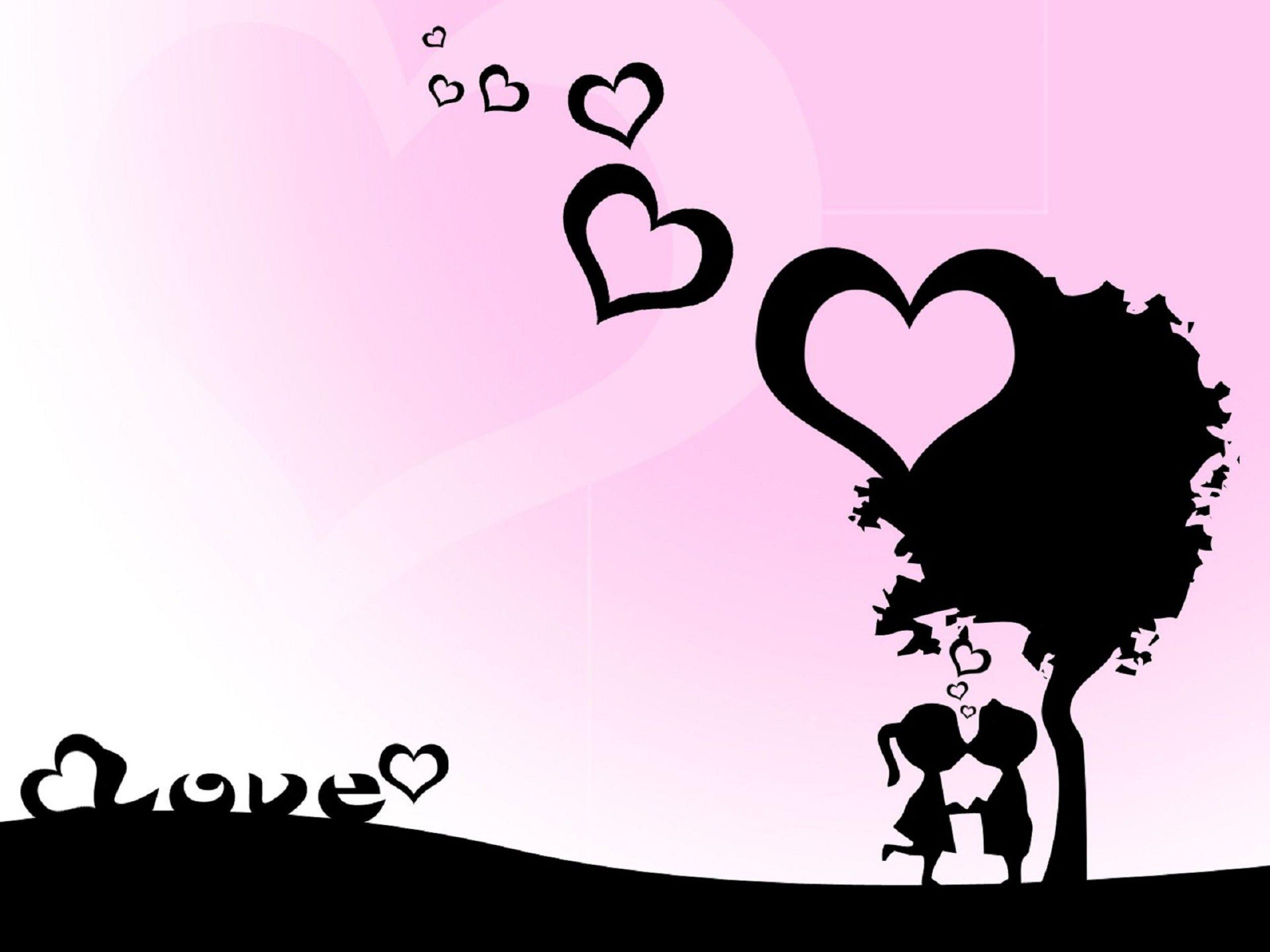 cartoon love wallpaper