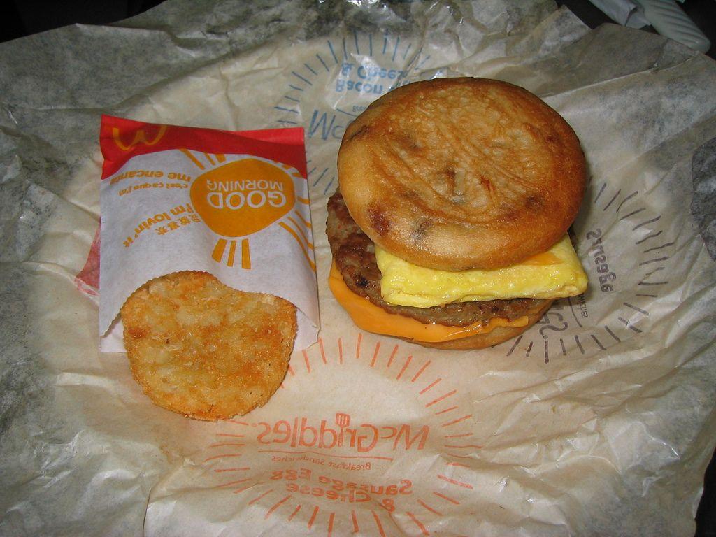 McDonald's: Sausage, egg and cheese McGriddles with hashbr