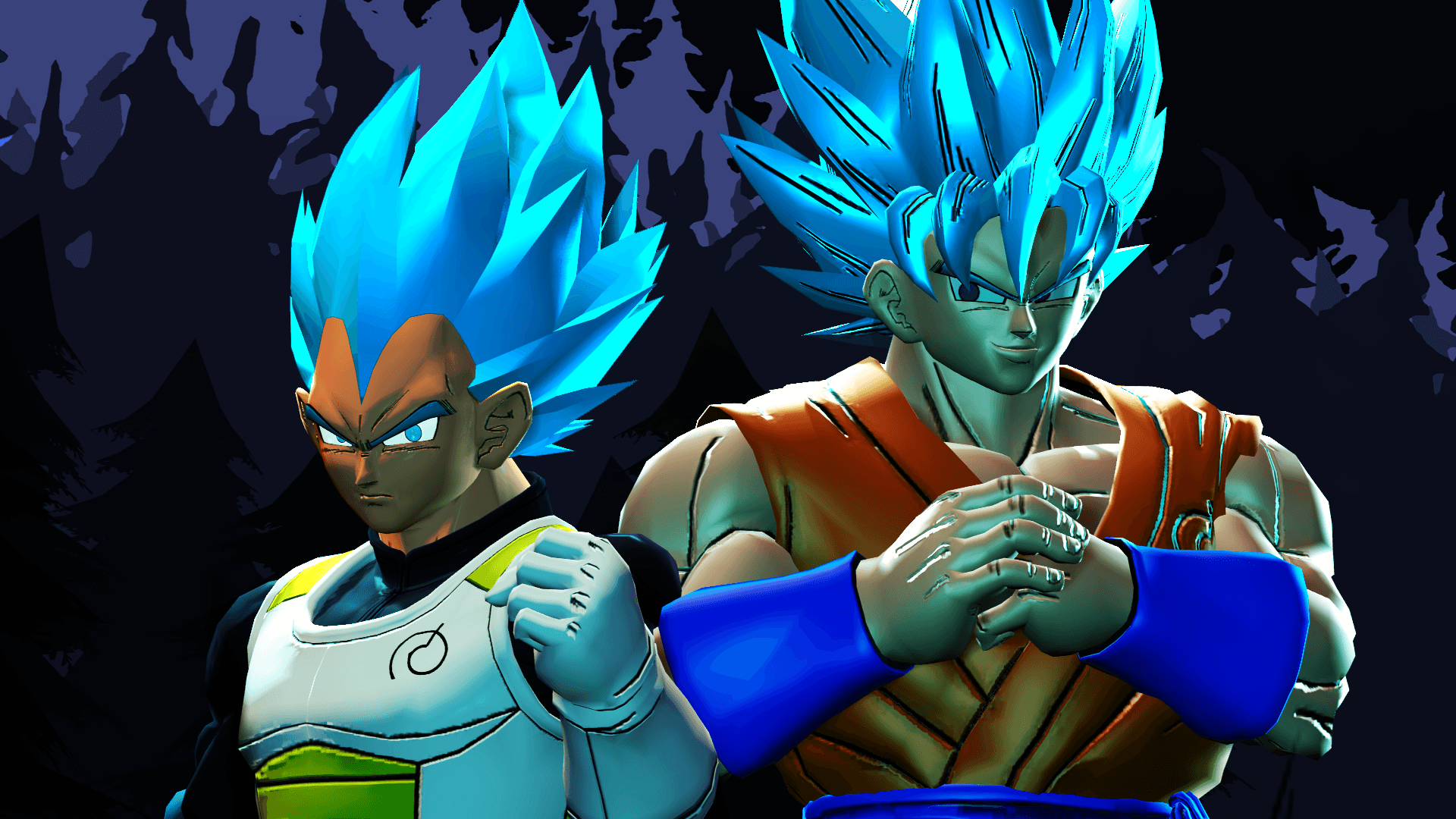 Goku and Vegeta (Super Saiyan Blue)