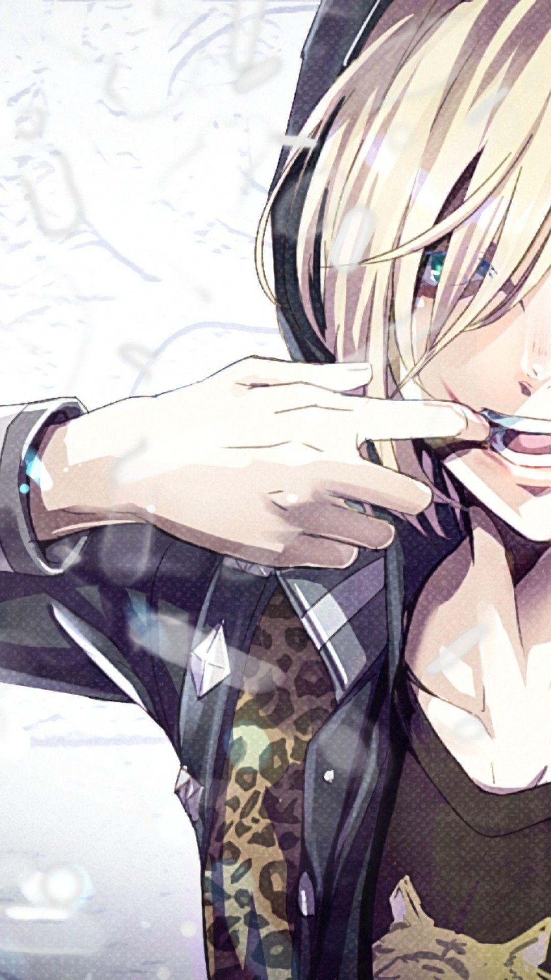 Download 1080x1920 Plisetsky Yuri, Yuri On Ice, Hoodie, Blonde