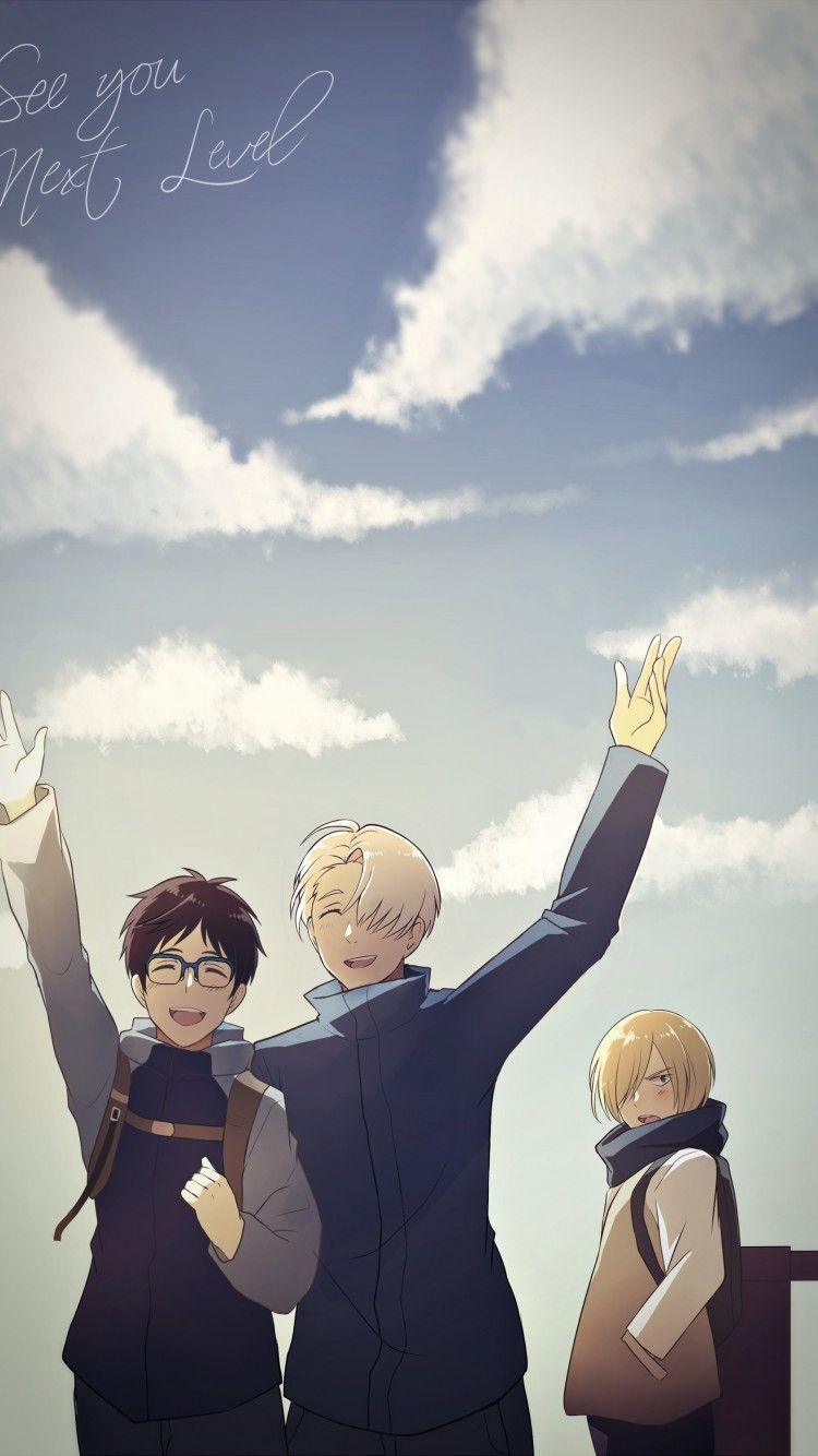 Download 750x1334 Yuri On Ice, Victor Nikiforov, Katsuki Yuuri