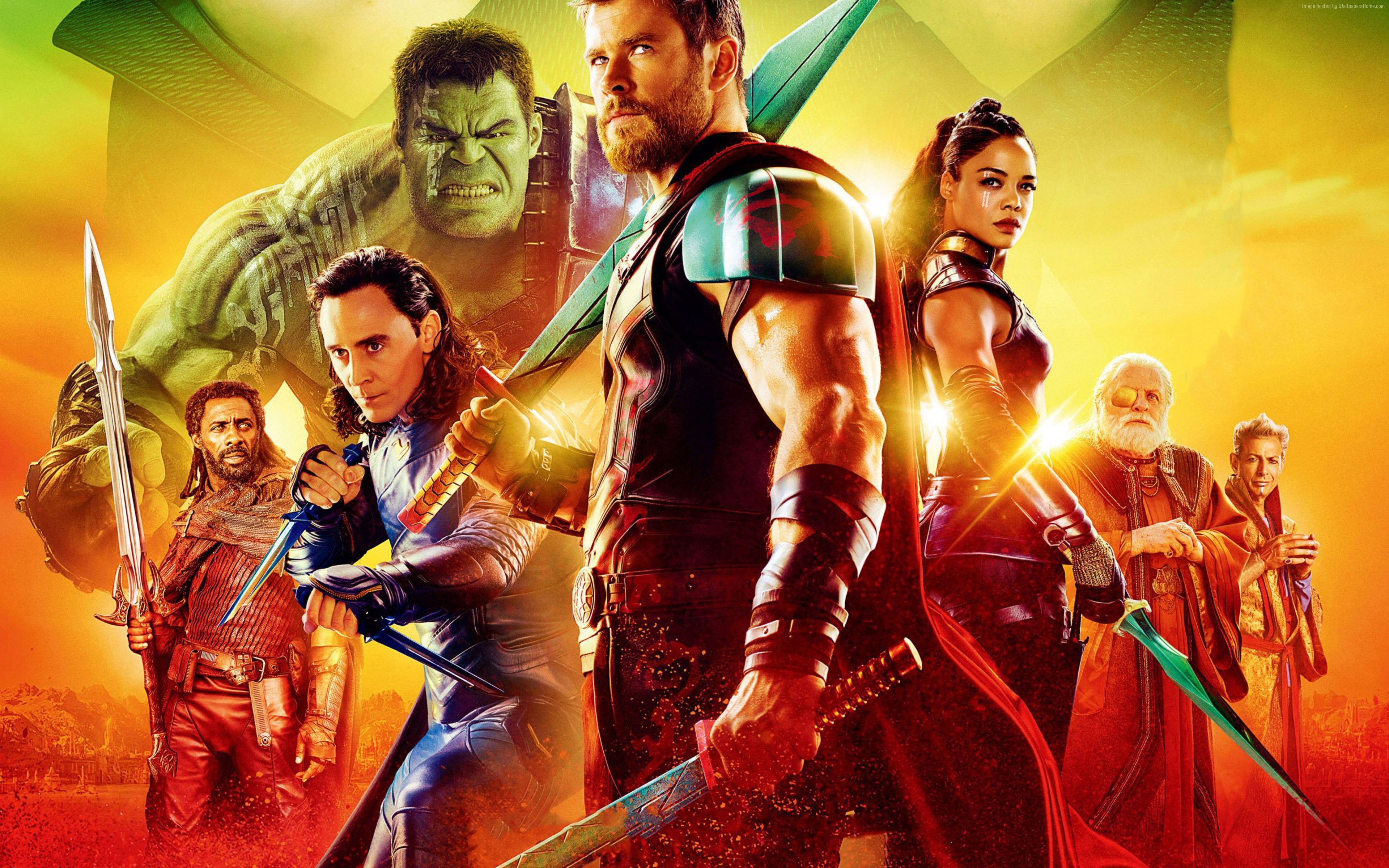 Wallpaper Thor: Ragnarok, Chris Hemsworth, poster, 4k, Movies