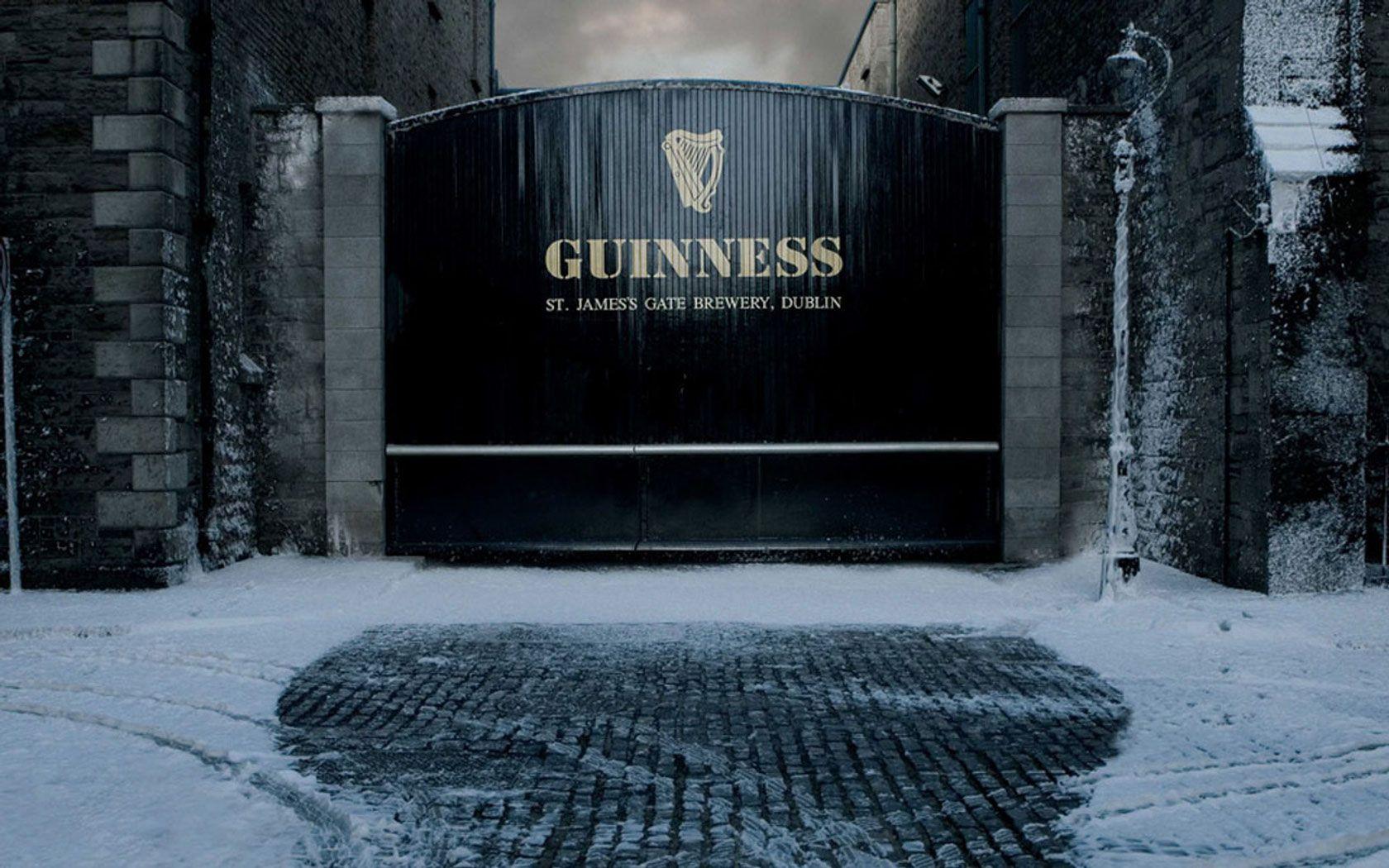 beers, snow, Guinness wallpaper